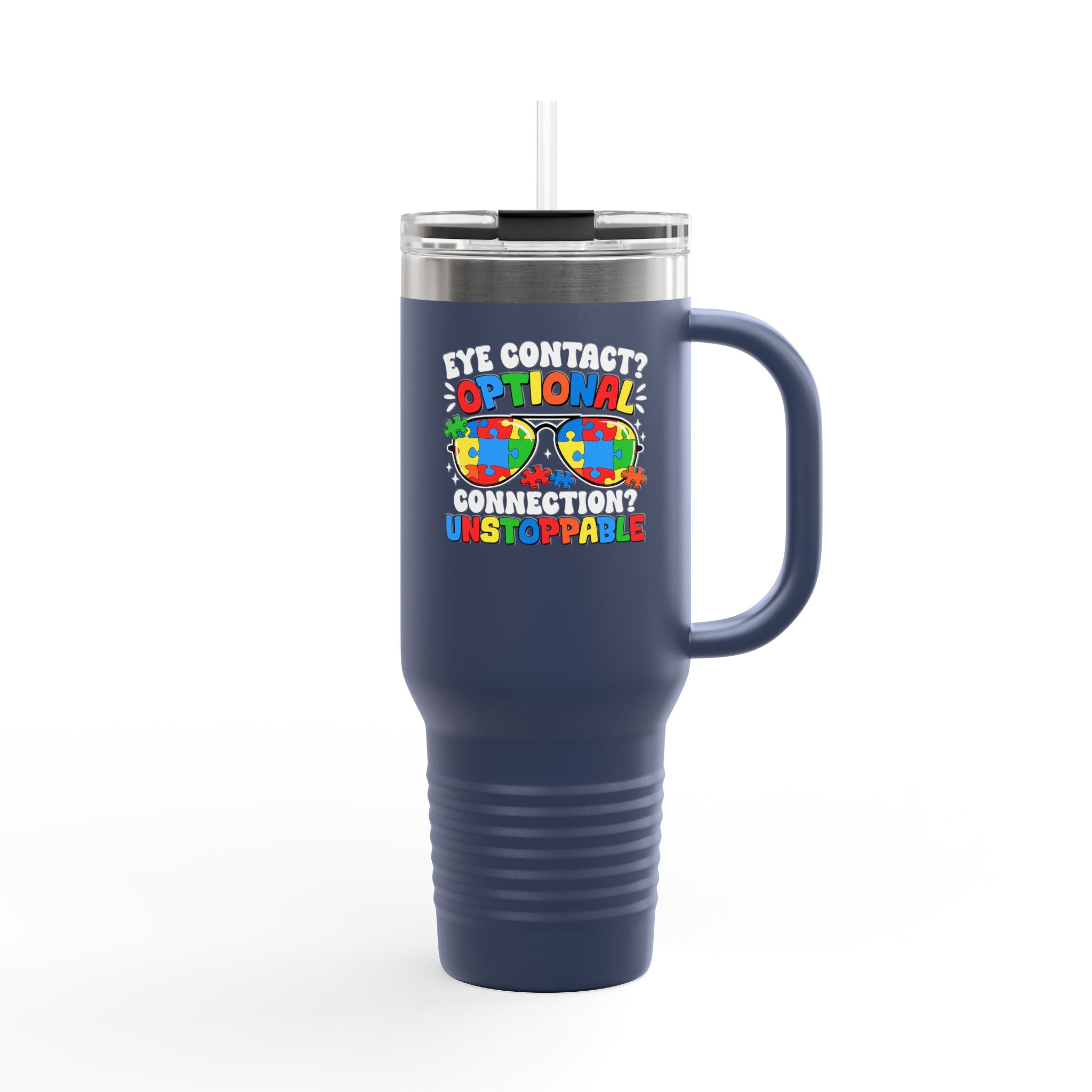 Eye Contact Insulated Travel Mug, 40oz