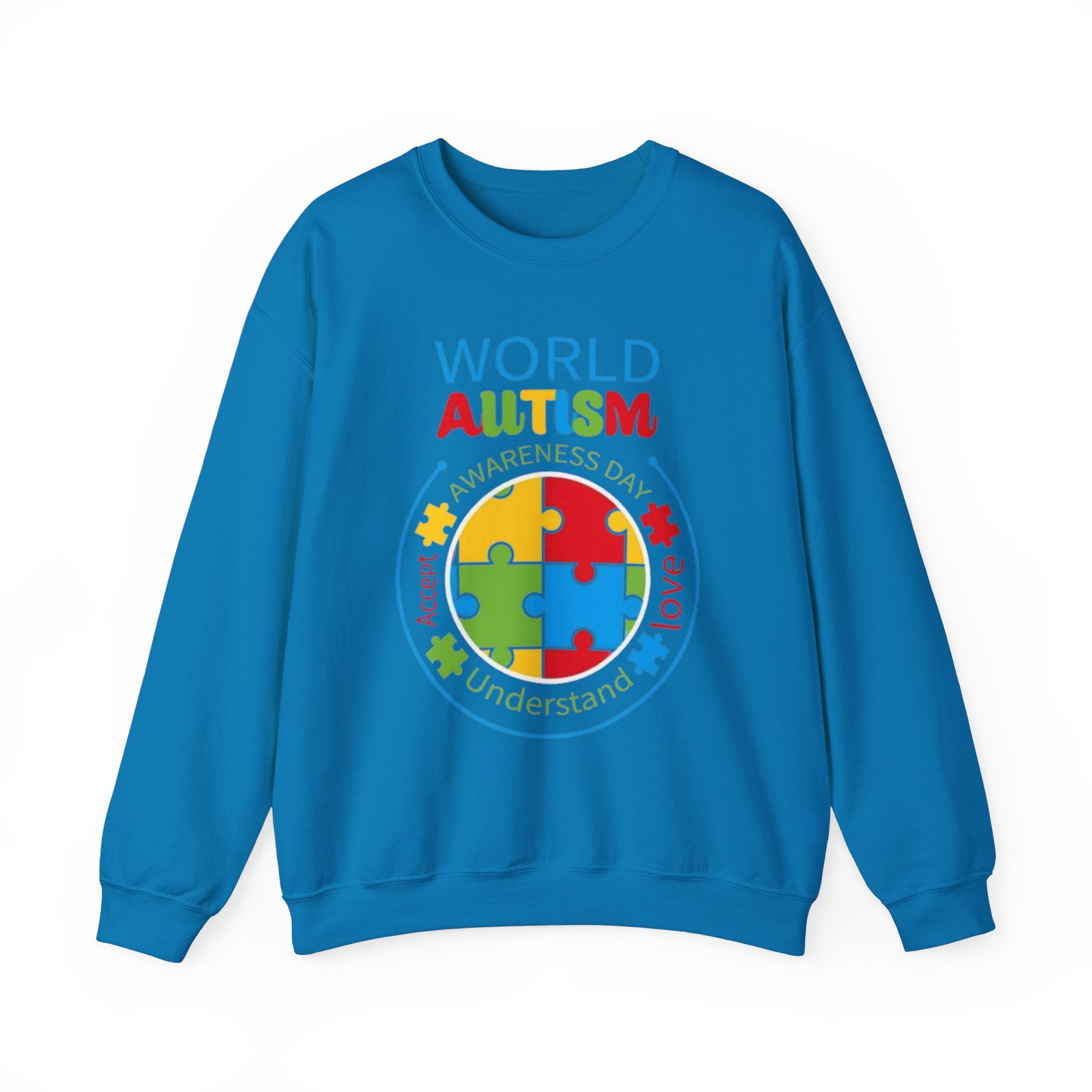 World Autism, Autism Awareness Adult Sweatshirt