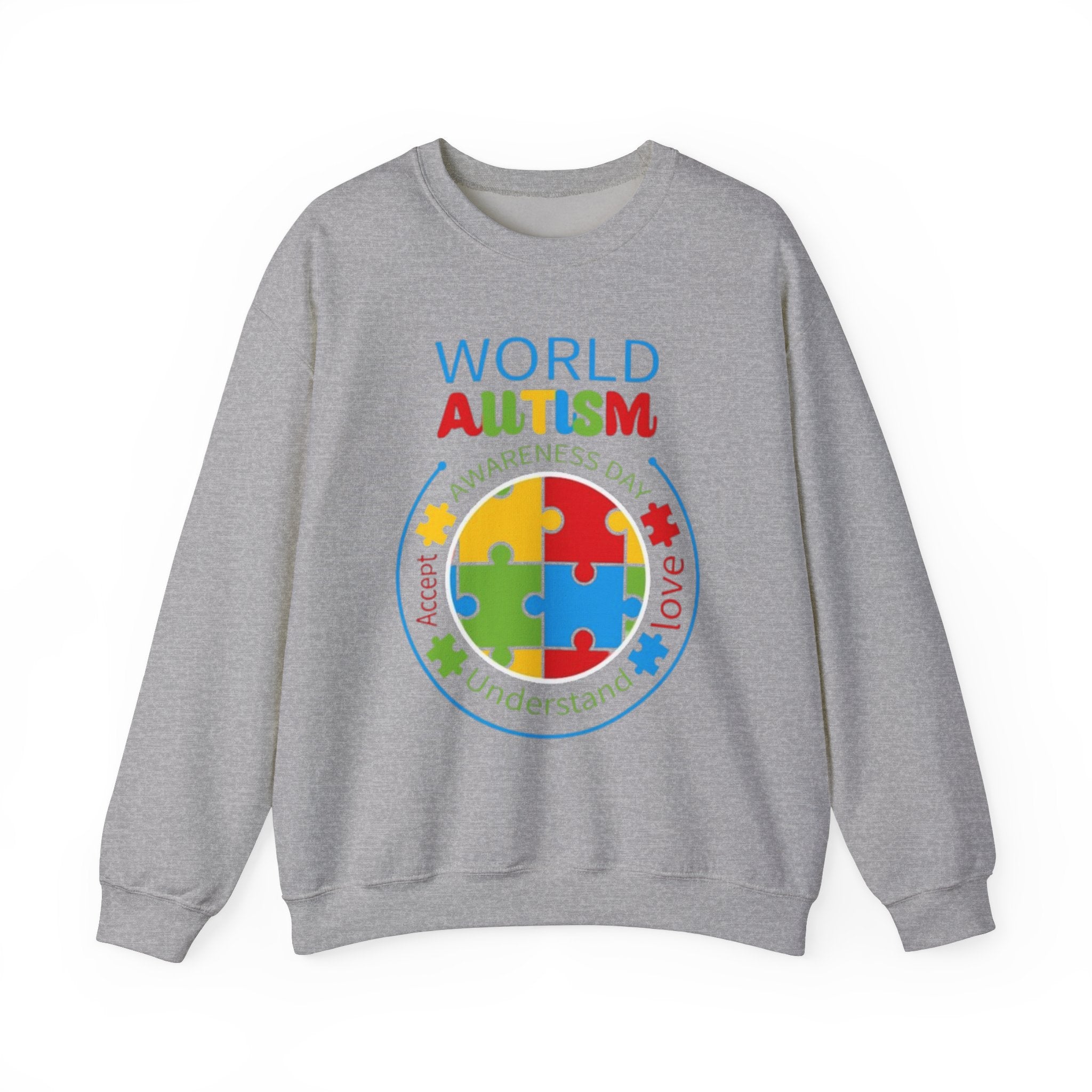World Autism, Autism Awareness Adult Sweatshirt