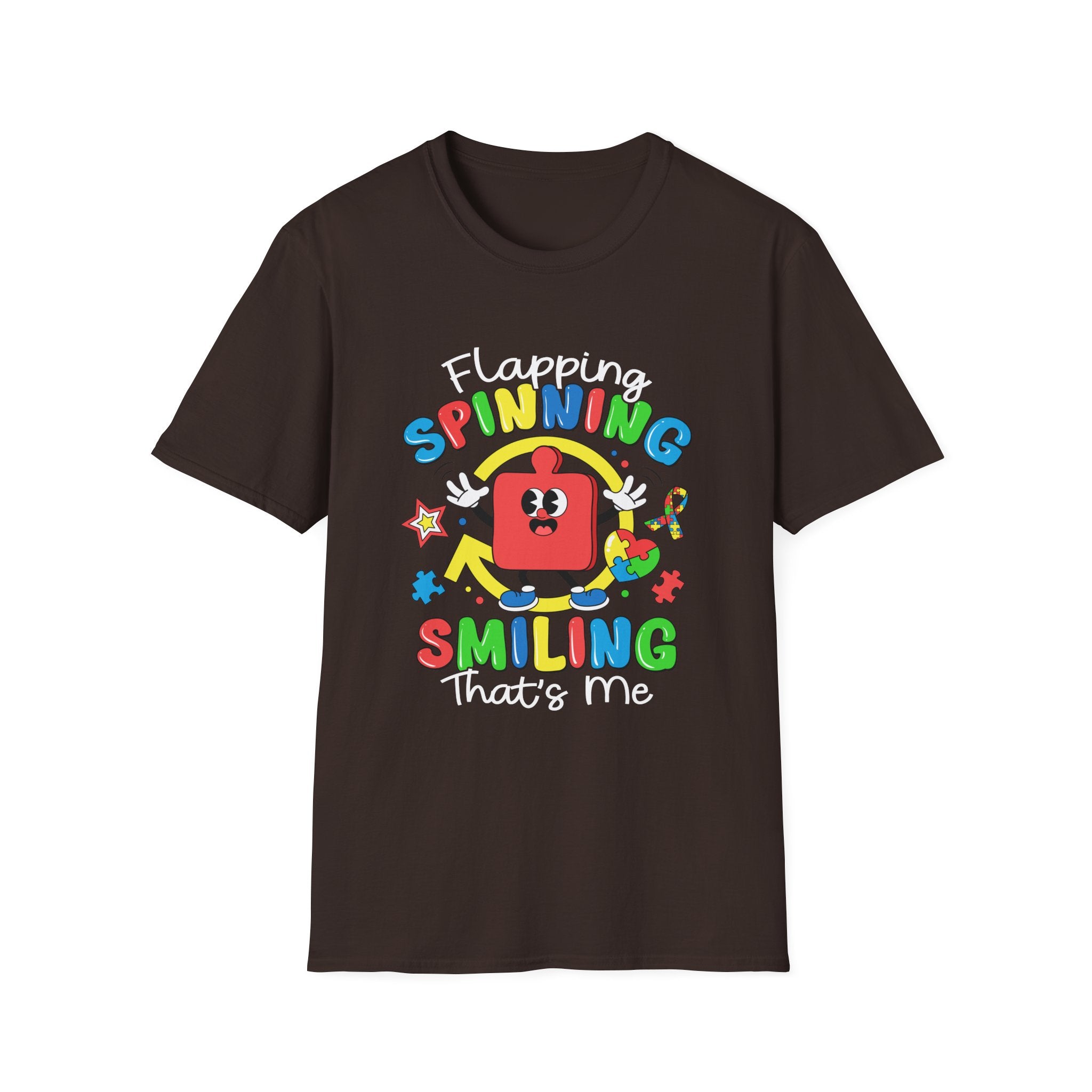 Smiling Spinning, Adult T-Shirt