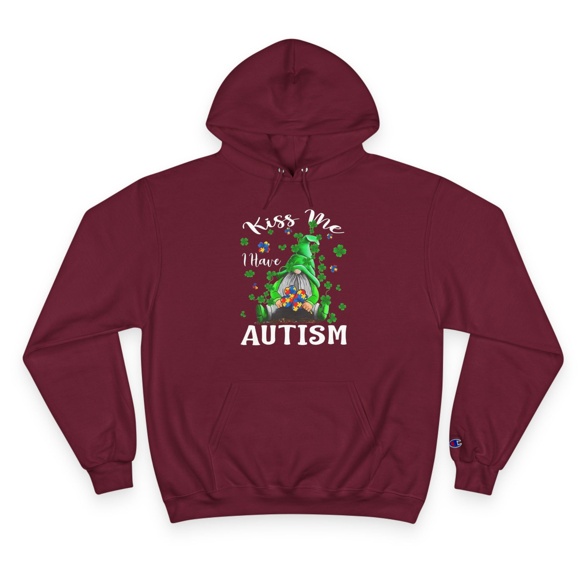 Kiss Me I Have Autism, Autism Awareness Adult Hoodie