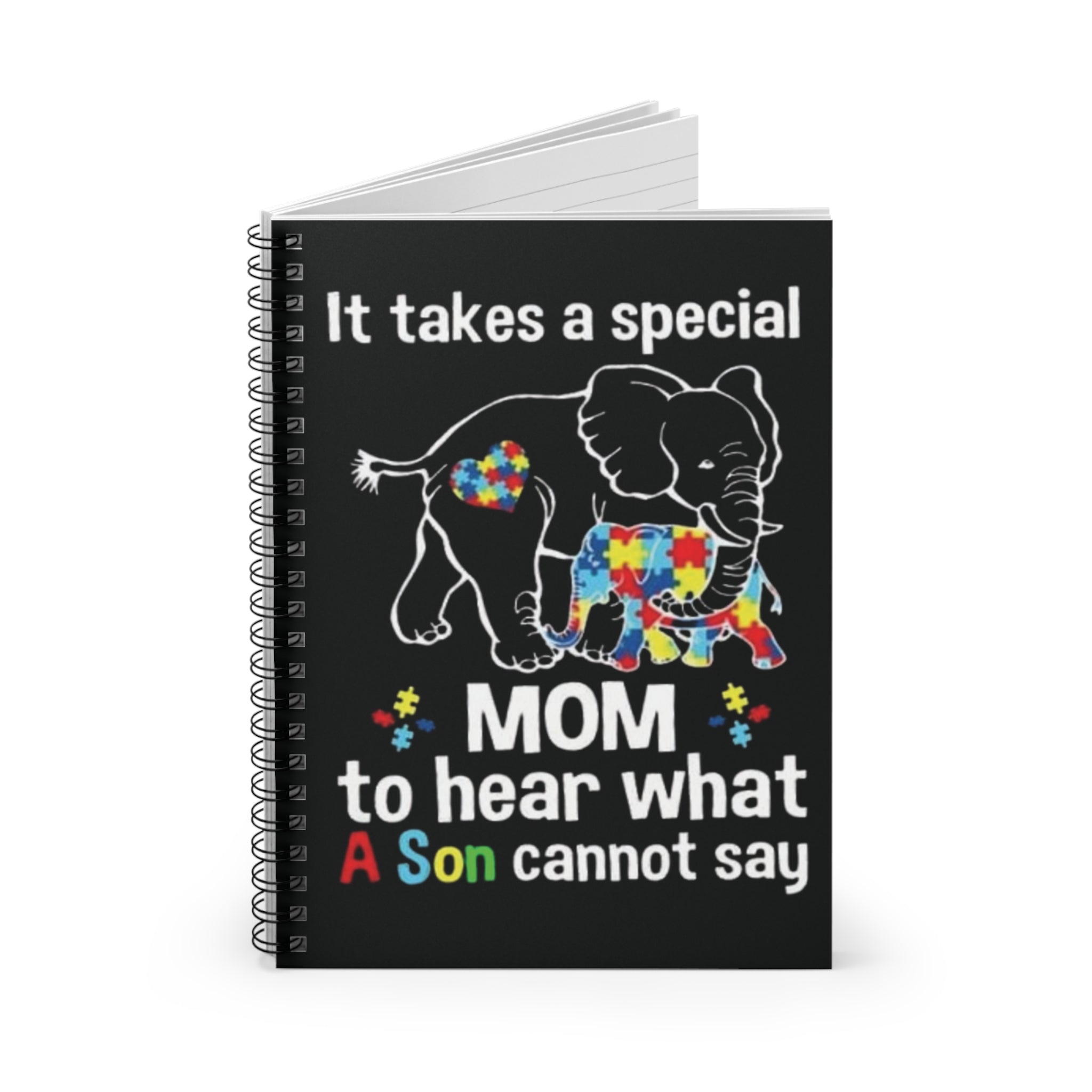 Autism Mom, Spiral Notebook - Ruled Line