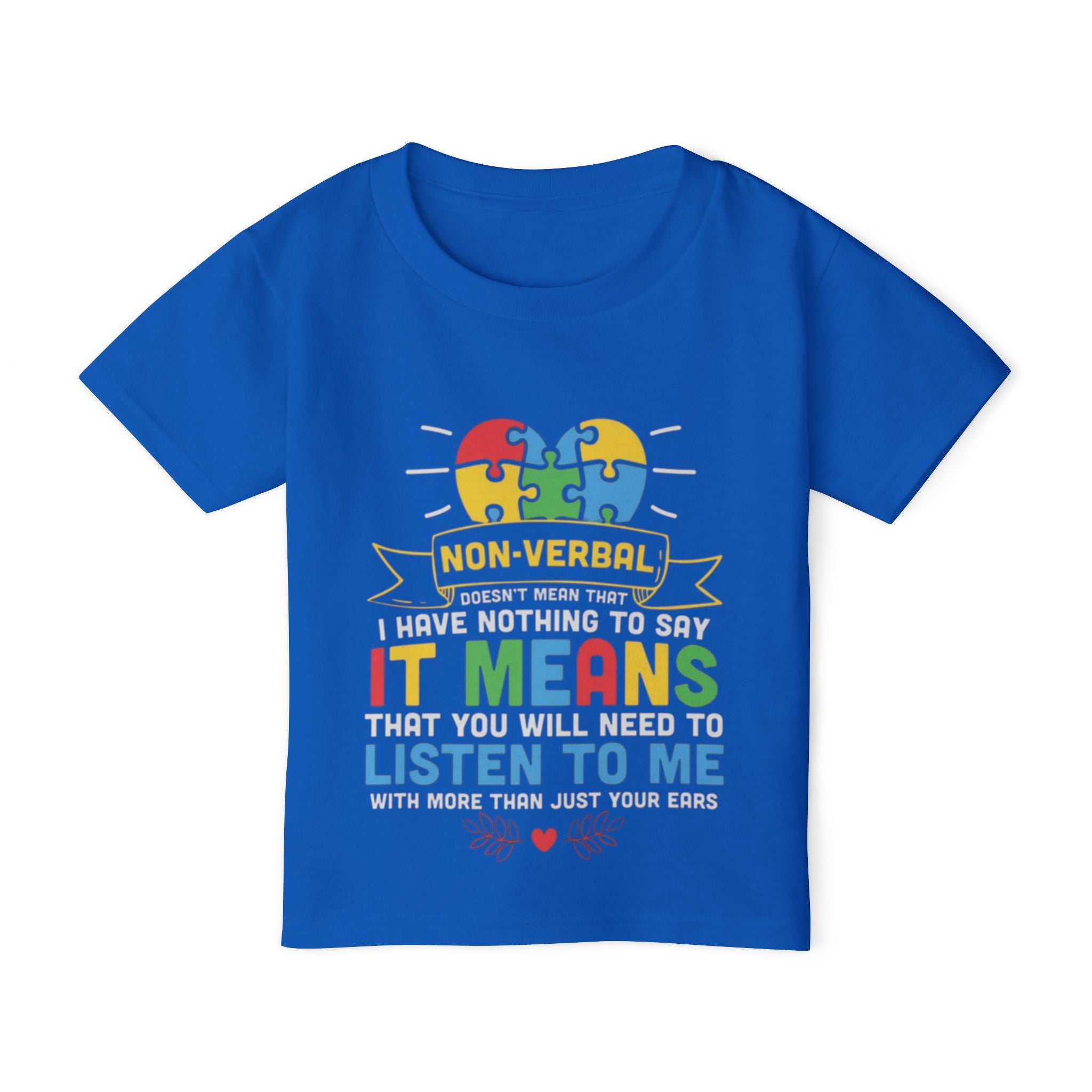 Nonverbal, Autism Awareness Toddler T-shirt