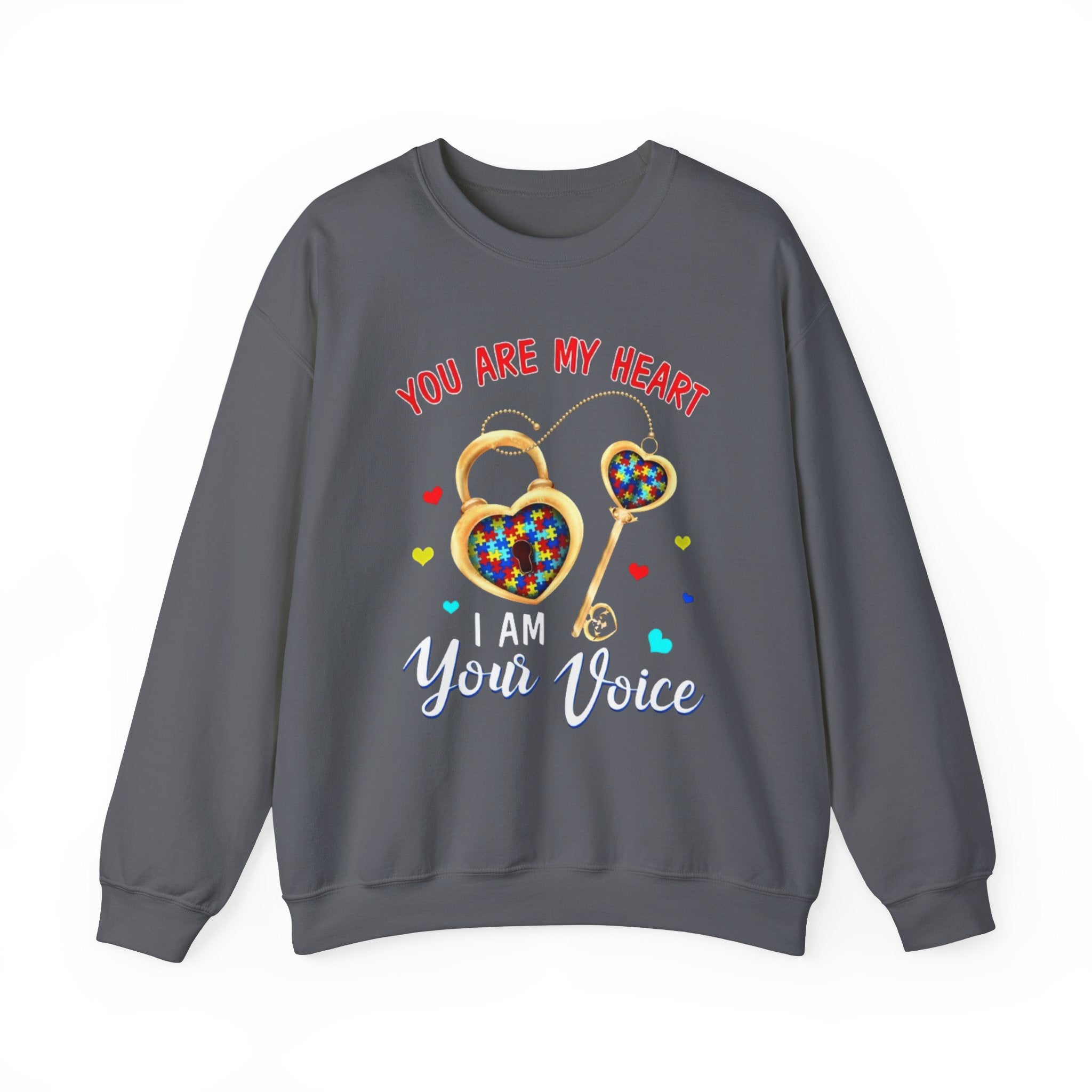 You Are My Heart, Autism Awareness Adult Sweatshirt