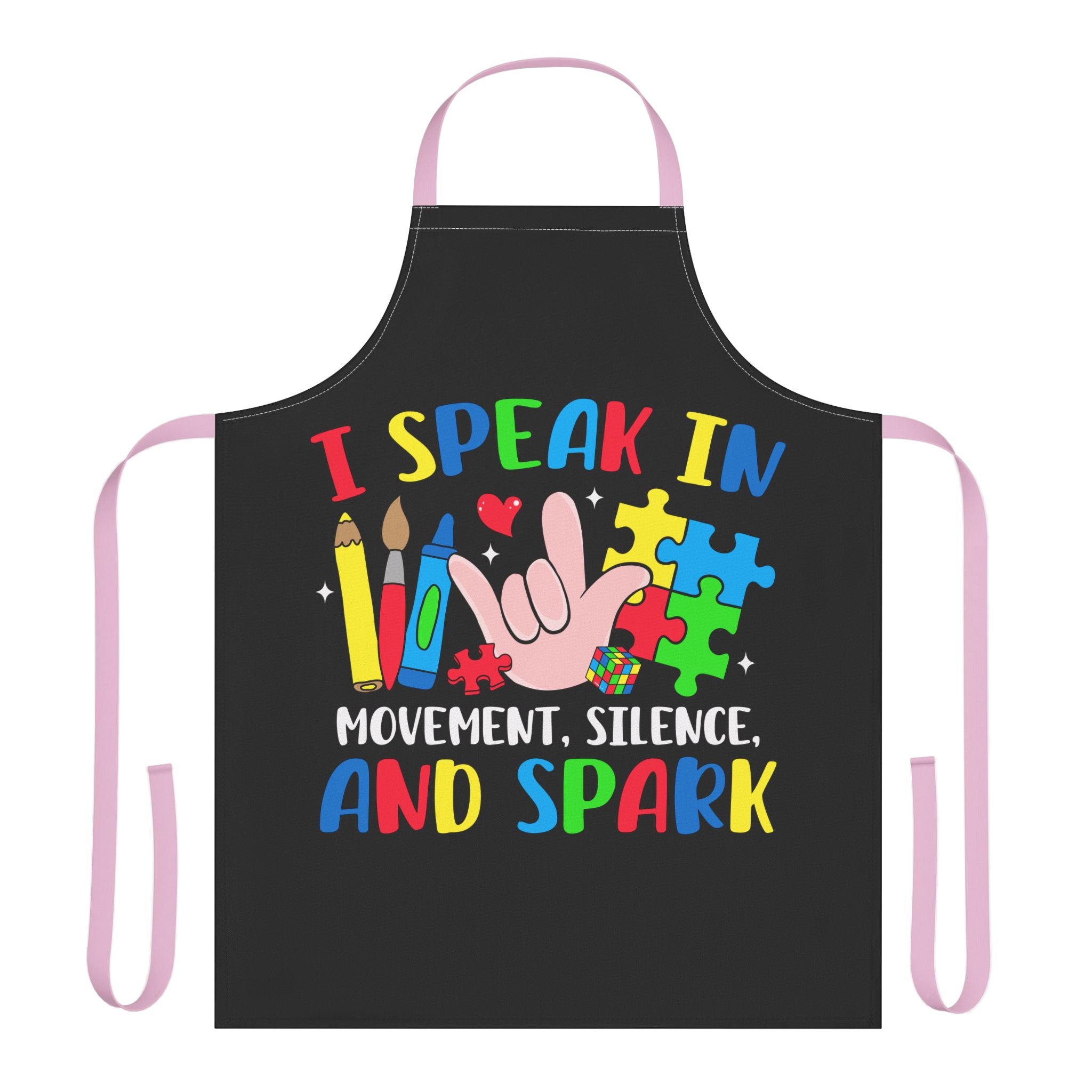 I Speak In Routine Love Apron