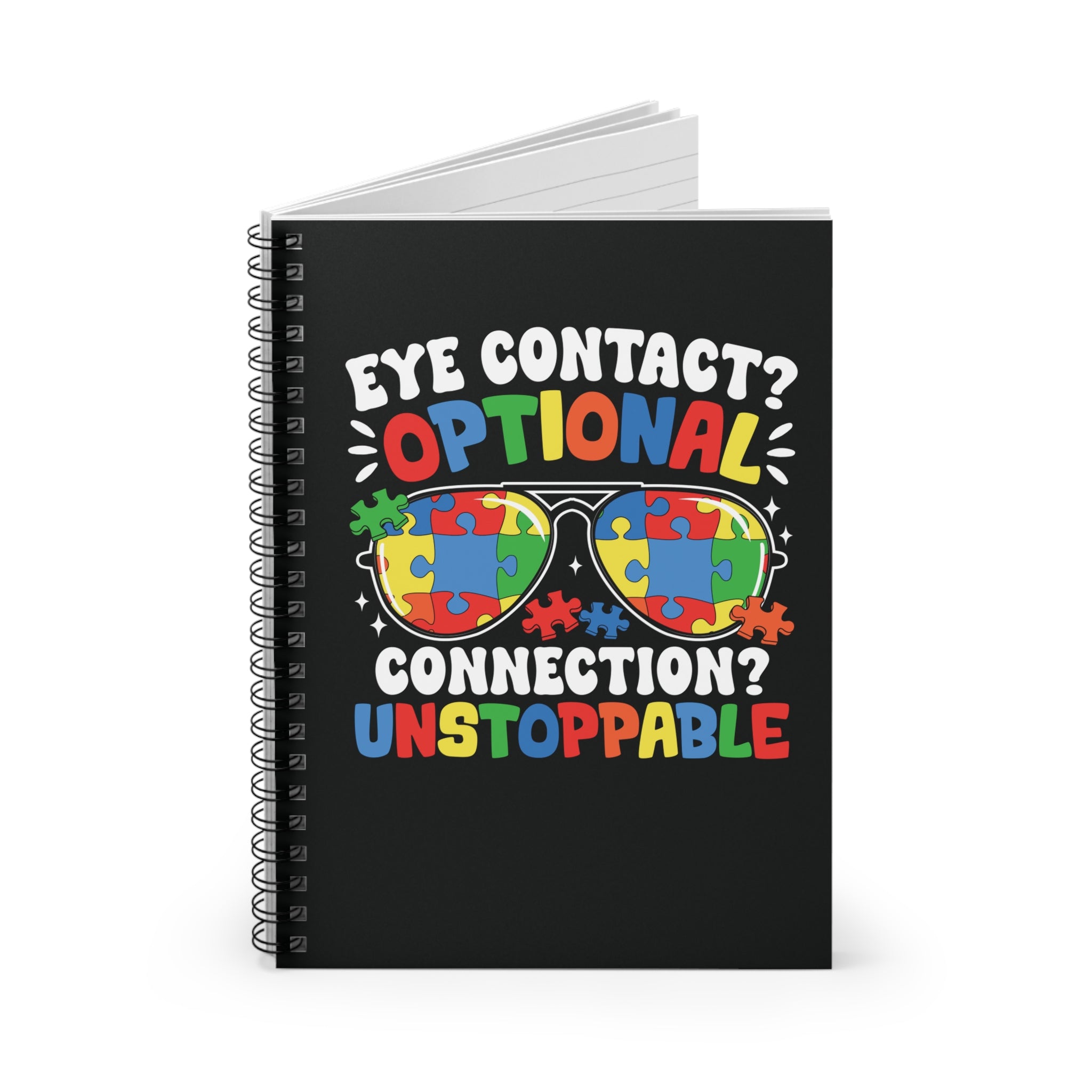 Eye Contact Spiral Notebook - Ruled Line
