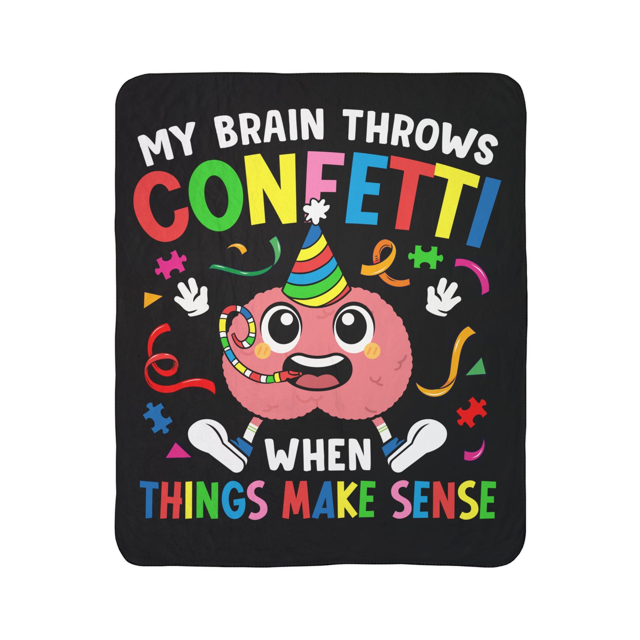 Things Makes Sense Fleece Sherpa Blanket