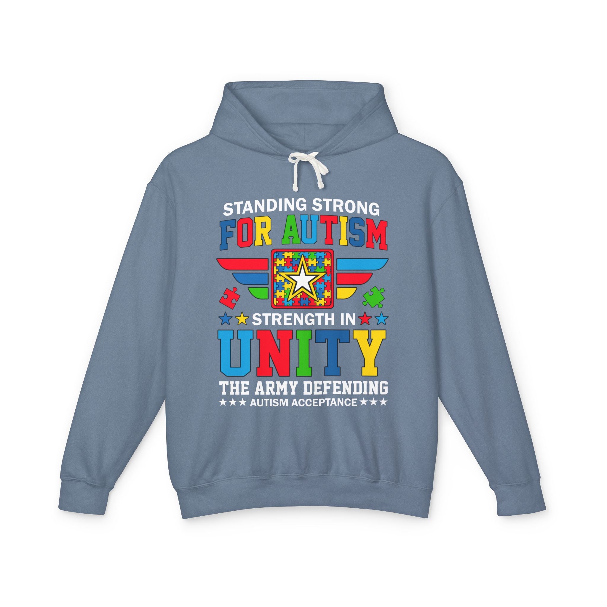 Standing Strong For Autism, Autism Awareness Adult Hoodie