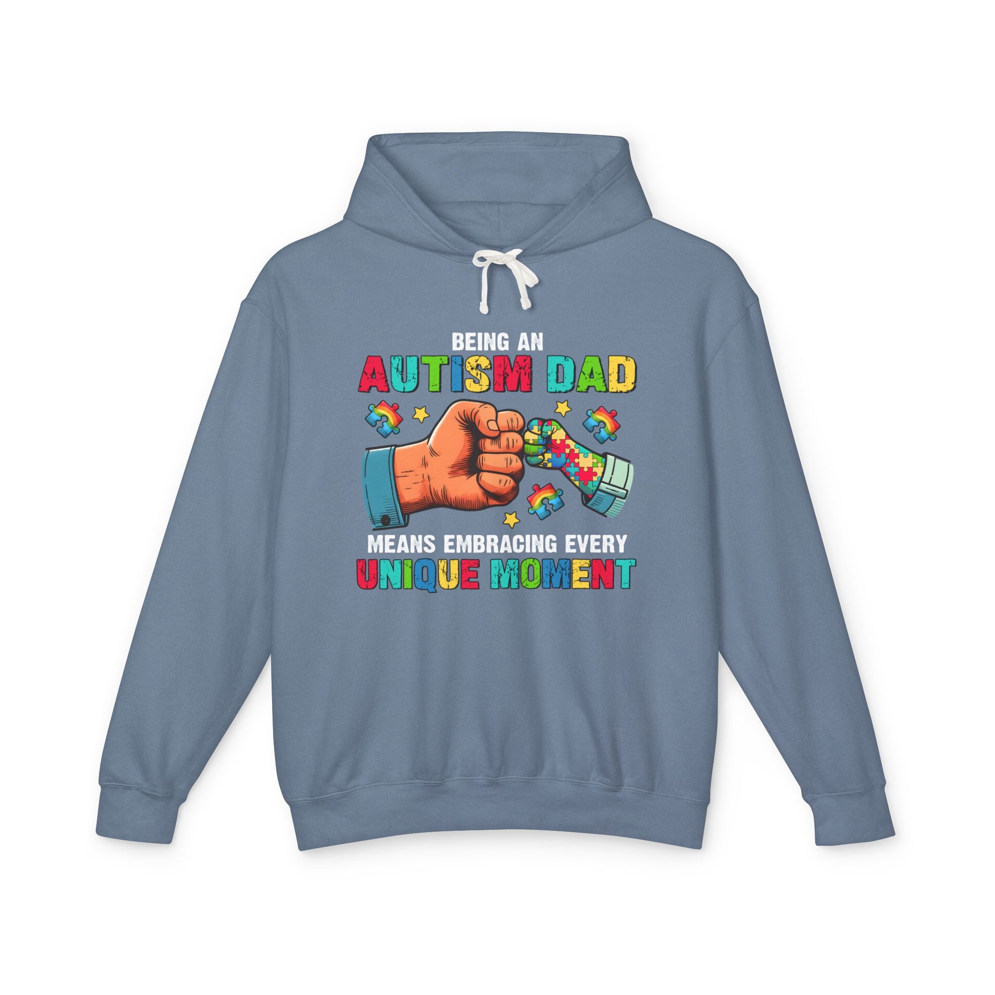 Being An Autism Dad, Autism Awareness Adult Hoodie