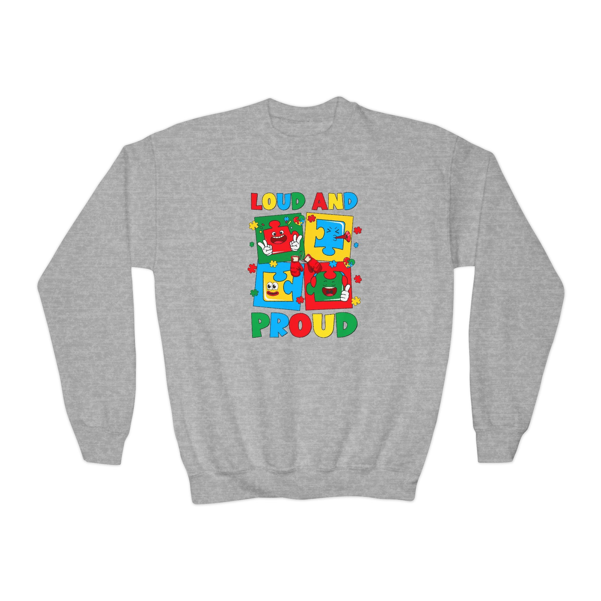 Loud & Proud, Youth Crewneck Sweatshirt