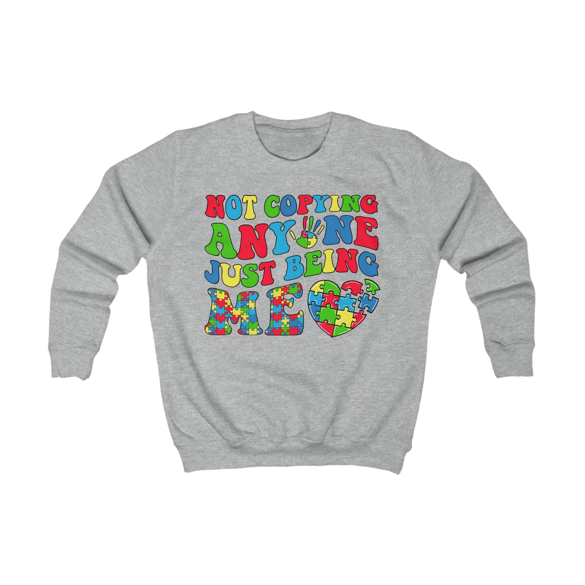 Not Copying Anyone Just Being Me, Autism Awareness, Unisex Children's Sweatshirt