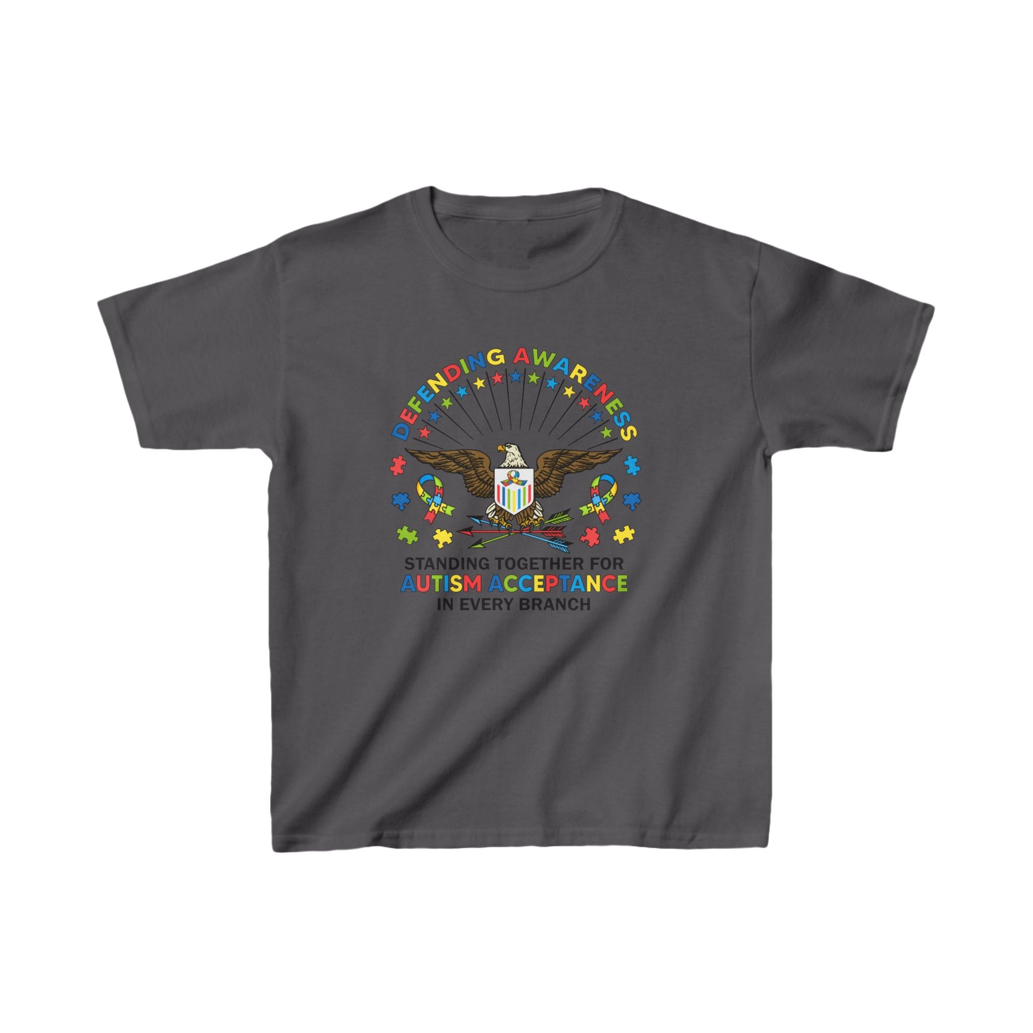 Defending Awareness, Unisex Children's T-Shirt | Autism Awareness in Every U.S. Military Branch