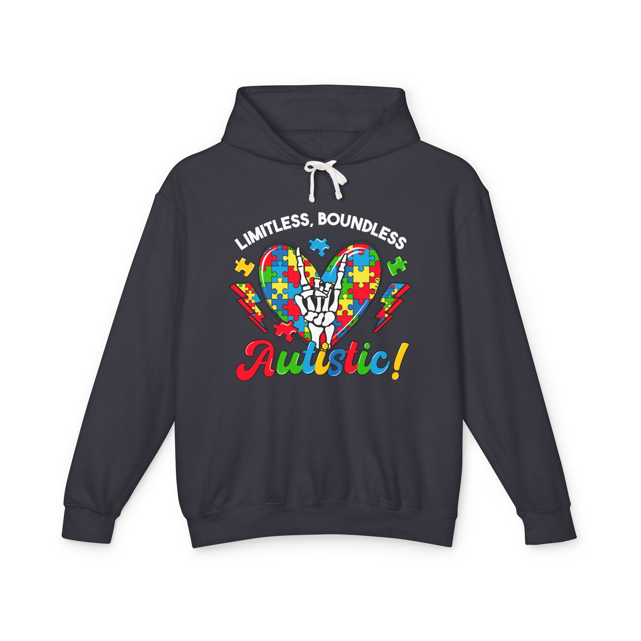 Limitless,Boundless Autistic, Autism Awareness Adult Hoodie