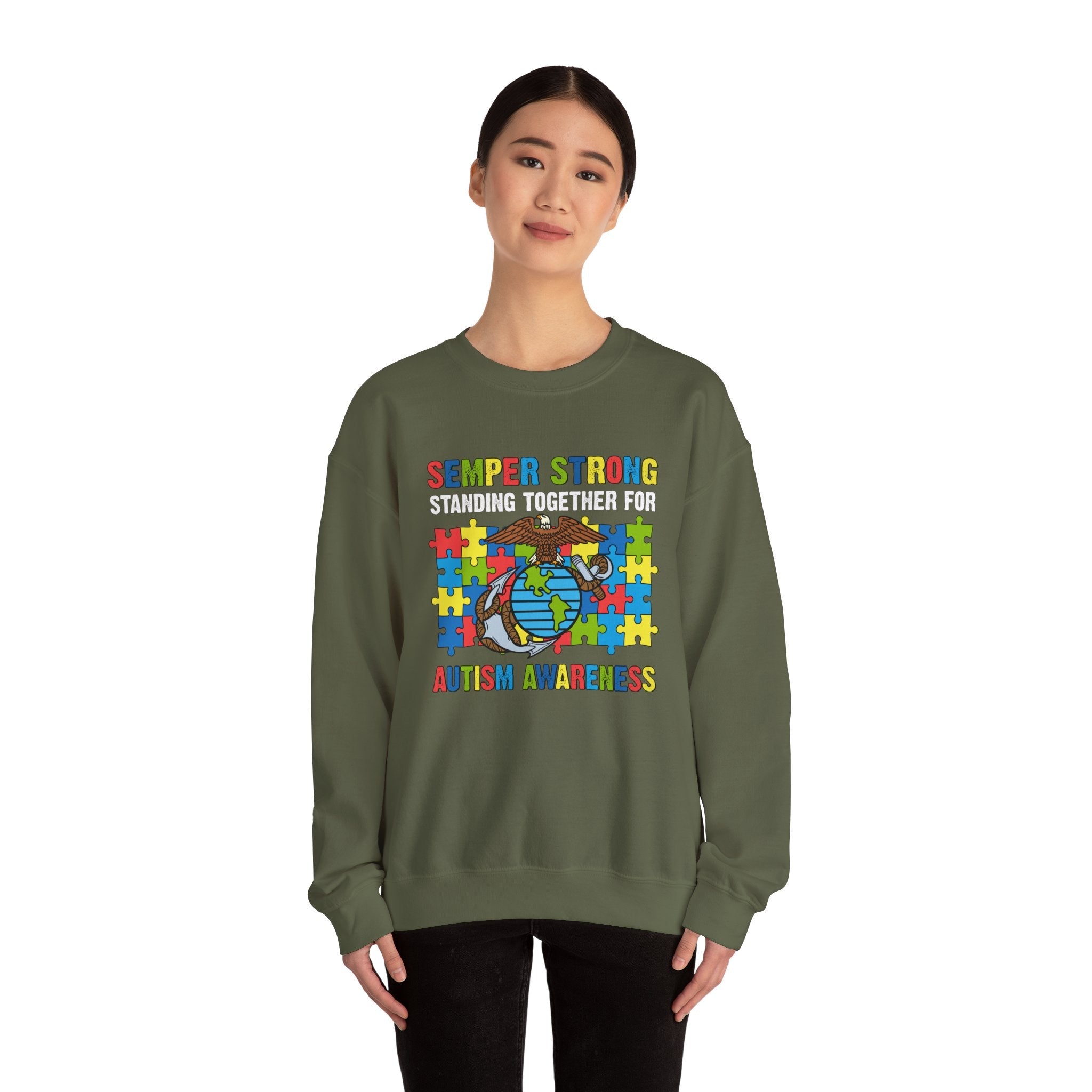 "Semper Strong Autism Awareness Sweatshirt