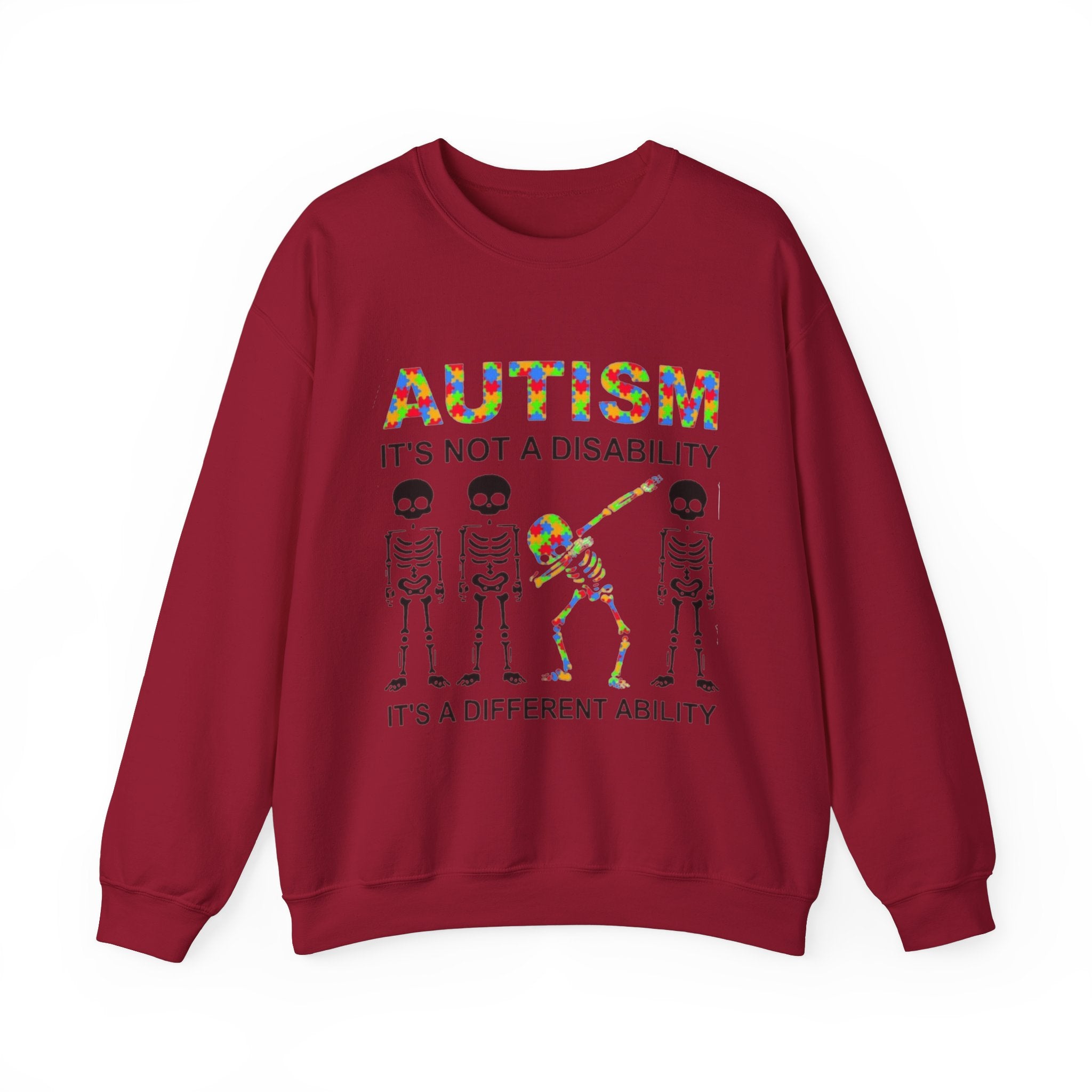 Autism It's Not A Disability, Autism Awareness Adult Sweatshirt