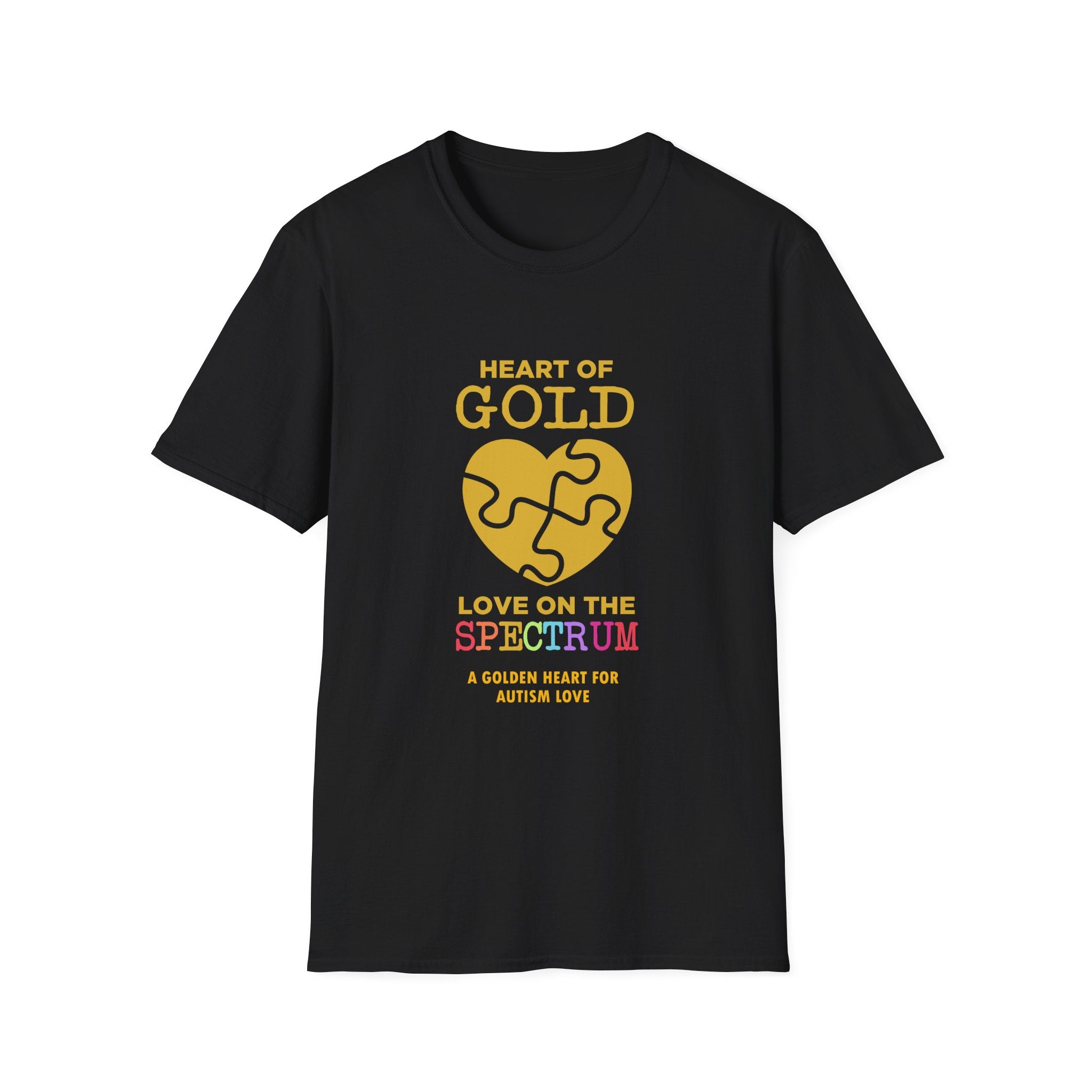 Heart Of Gold Autism Awareness , Adult T-Shirt