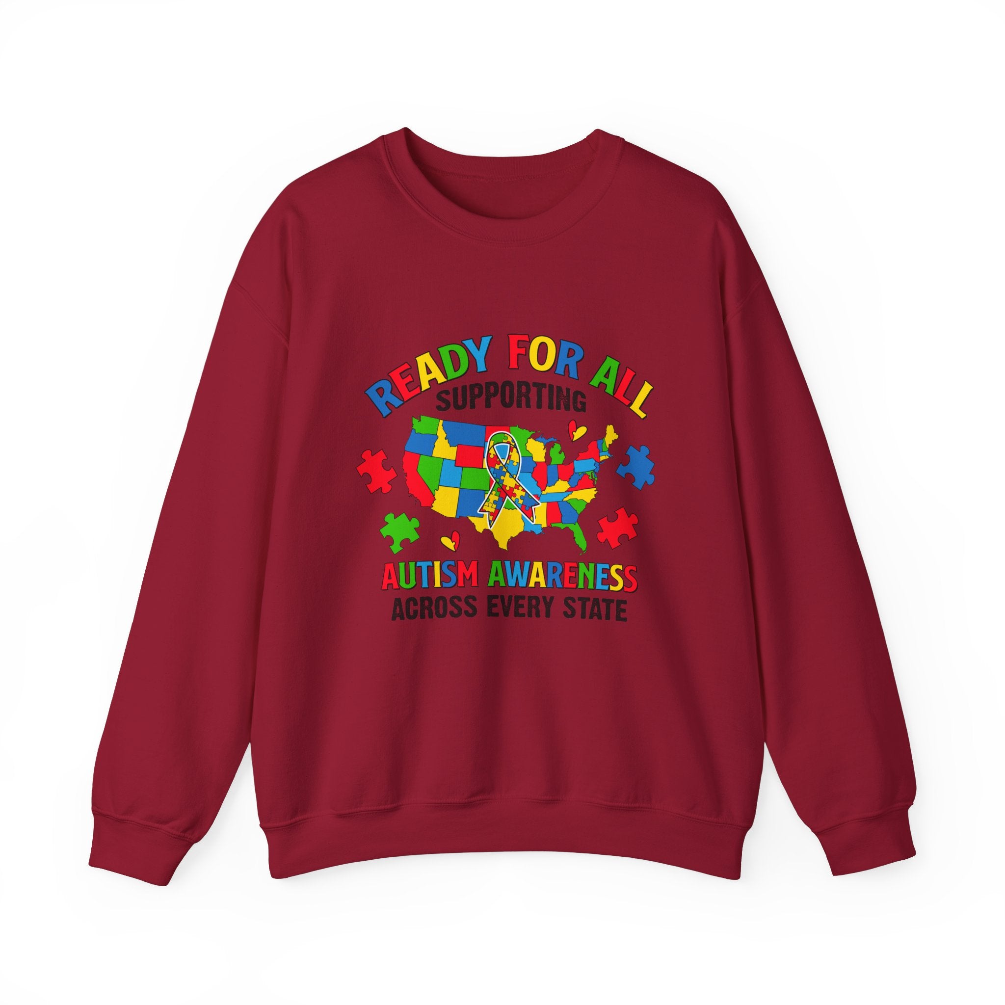 Ready for All, Autism Awareness Adult Sweatshirt