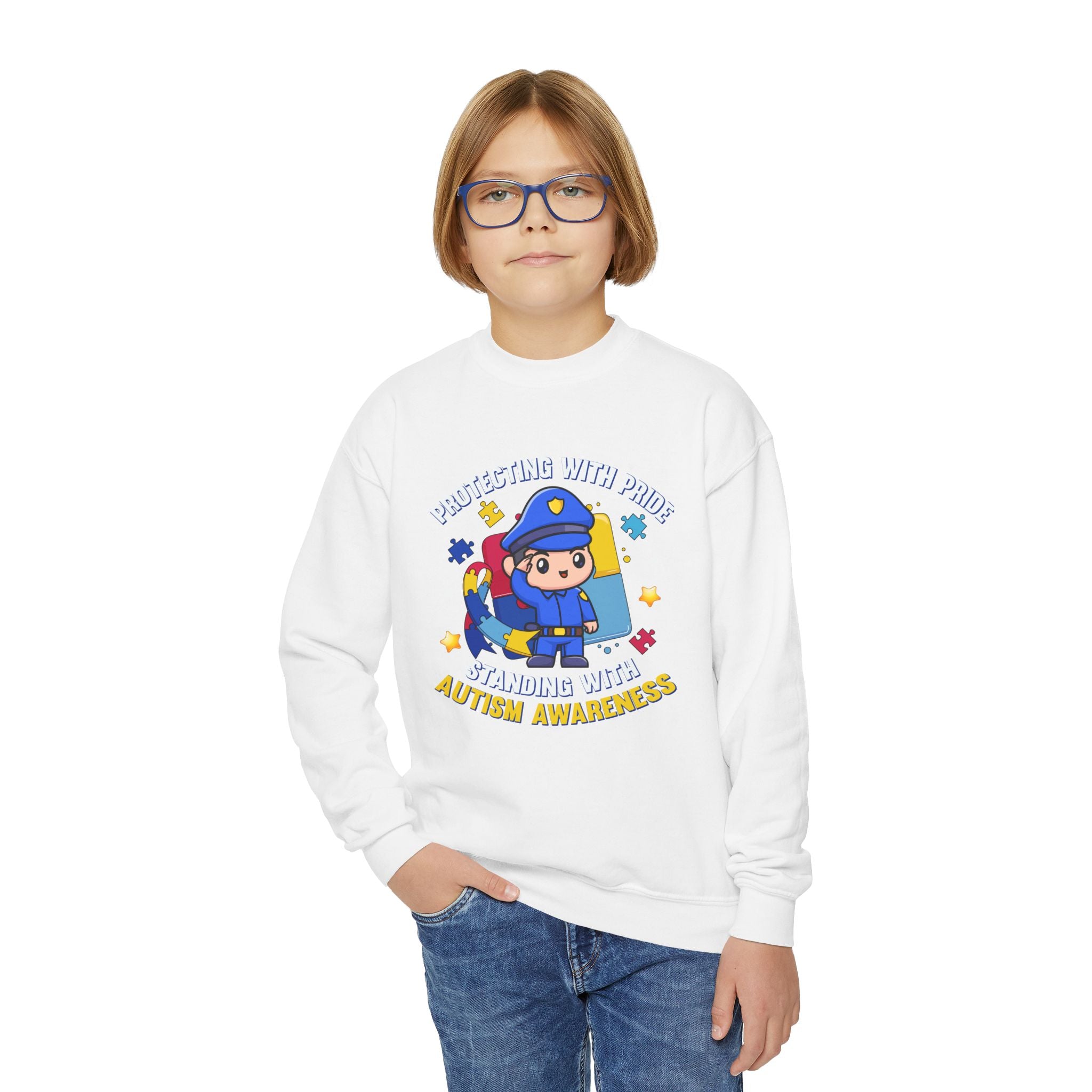 Protect with Pride, Autism Awareness Children's Sweatshirt