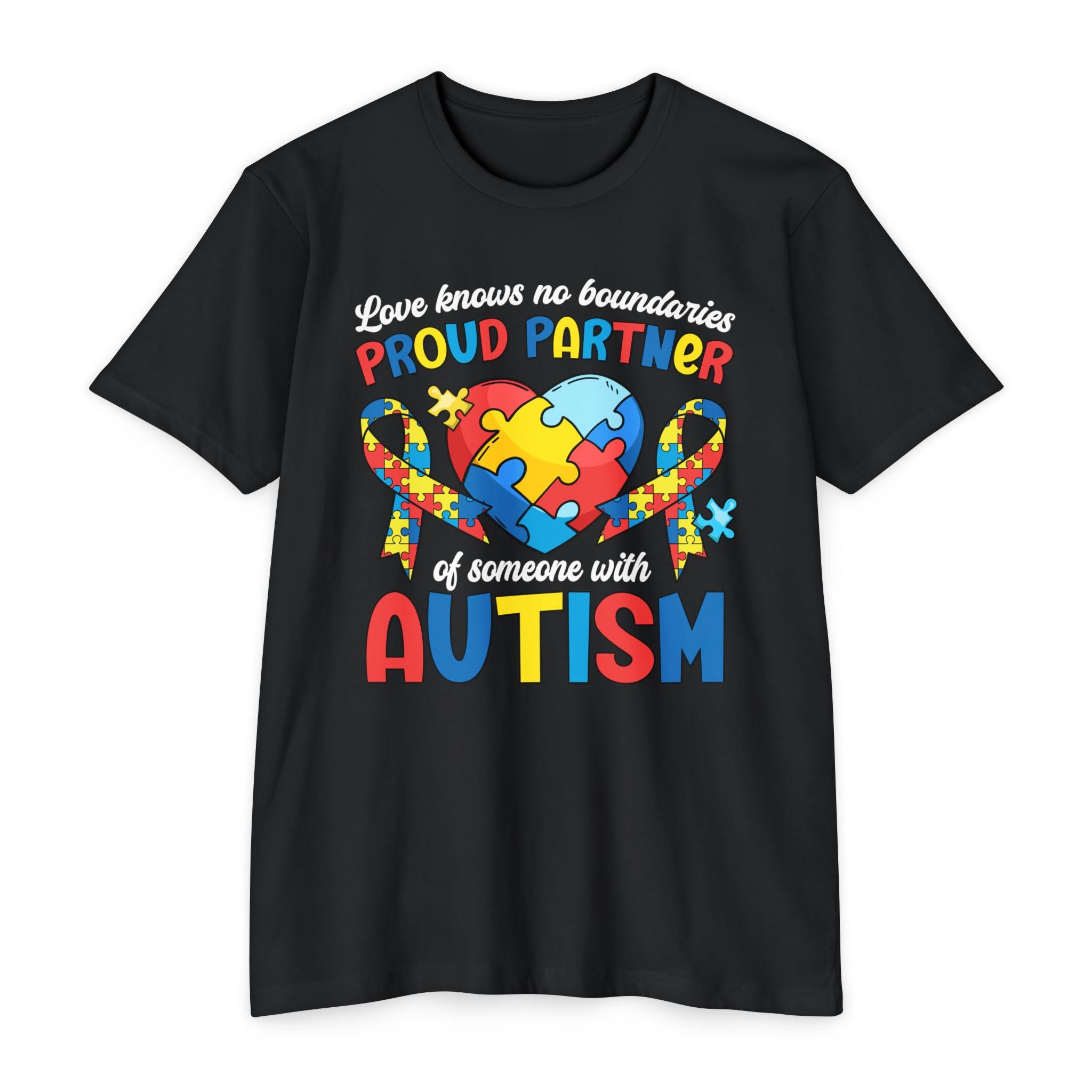 Proud Partner, Autism Advocate, Unisex CVC Adult Jersey T-shirt