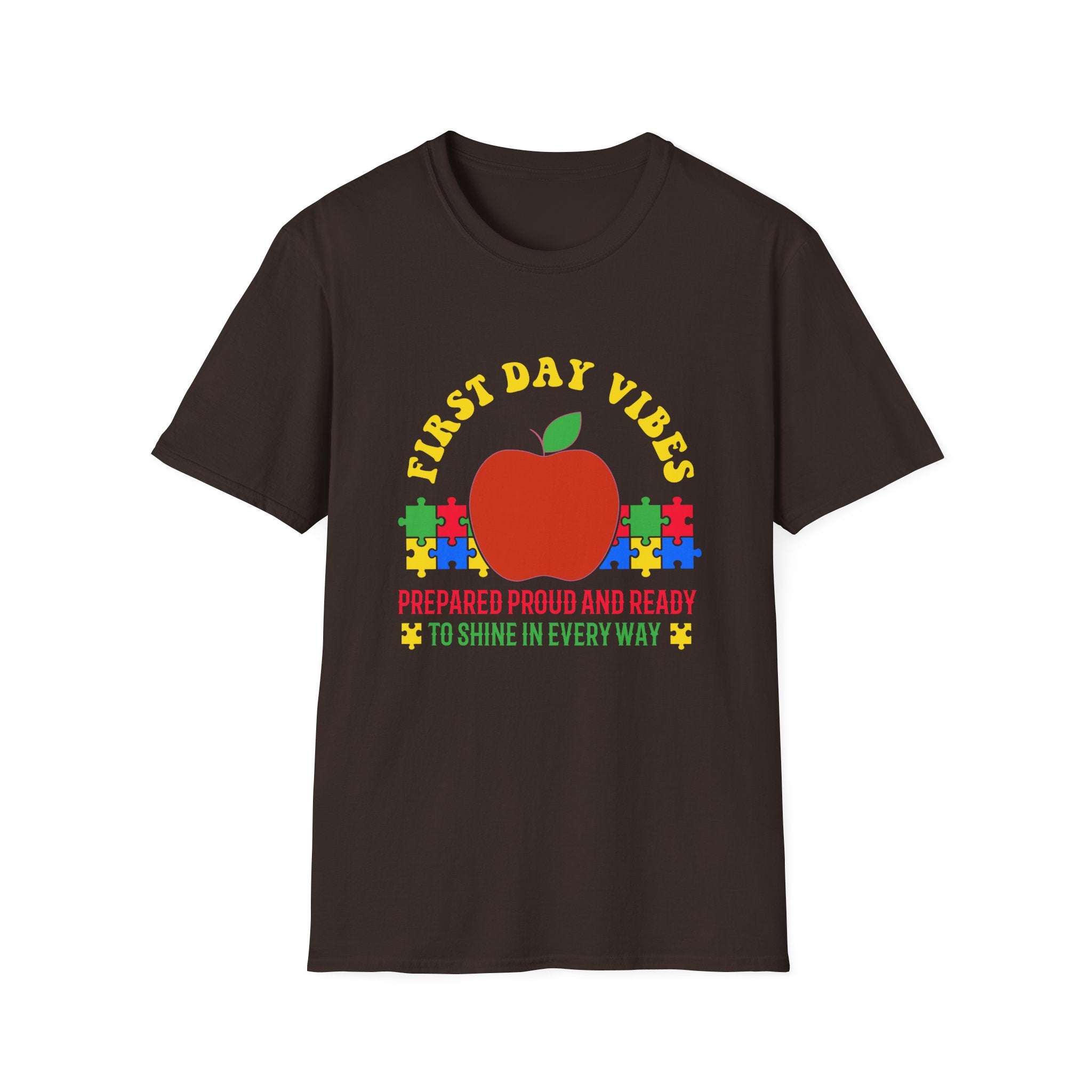 First Day Vibes Autism Awareness , Adult T-Shirt