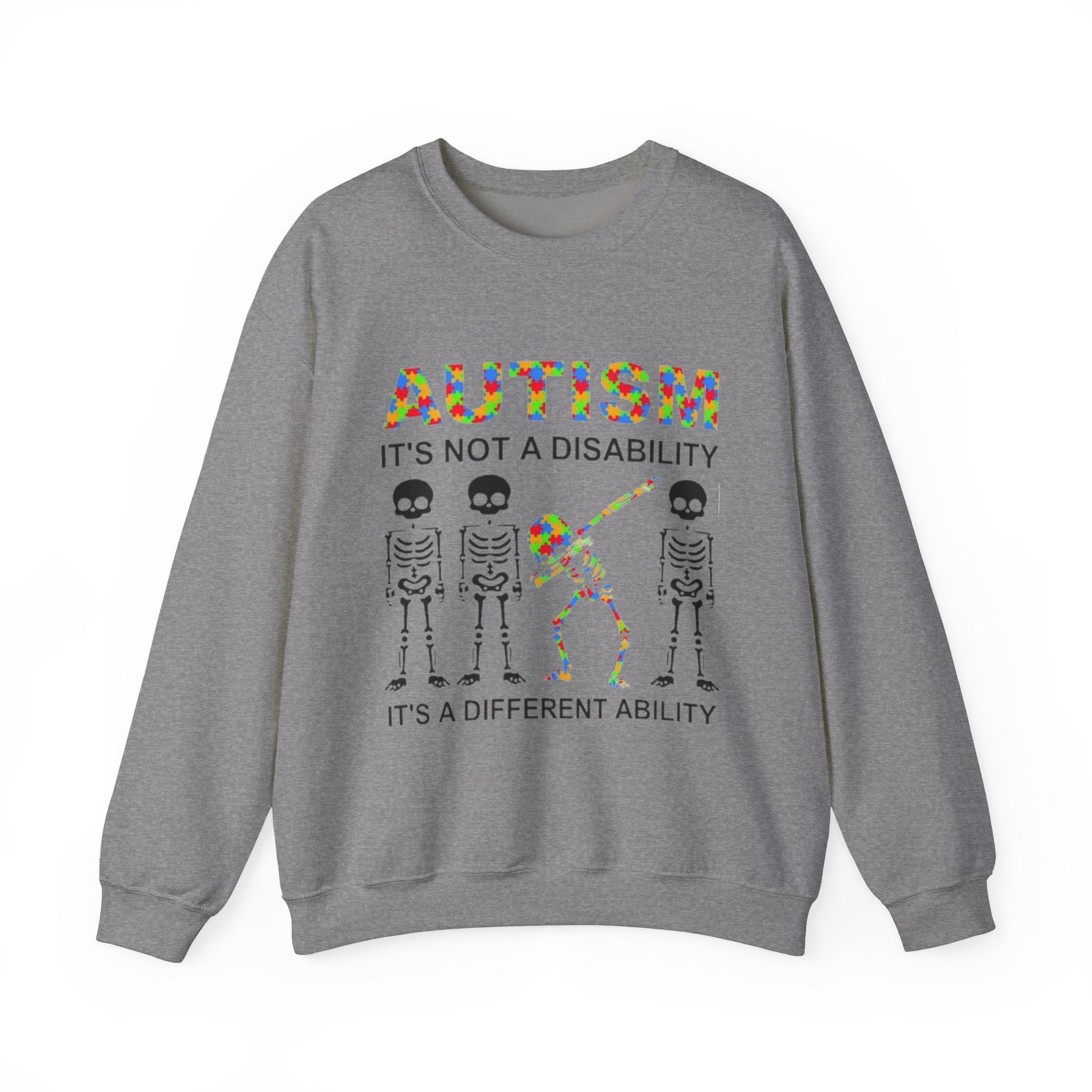 Autism It's Not A Disability, Autism Awareness Adult Sweatshirt