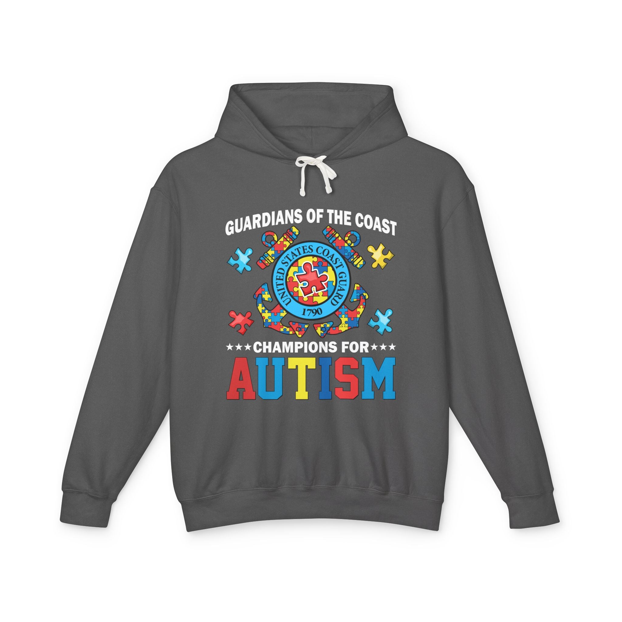 Guardian Of The Coast, Autism Awareness Adult Hoodie