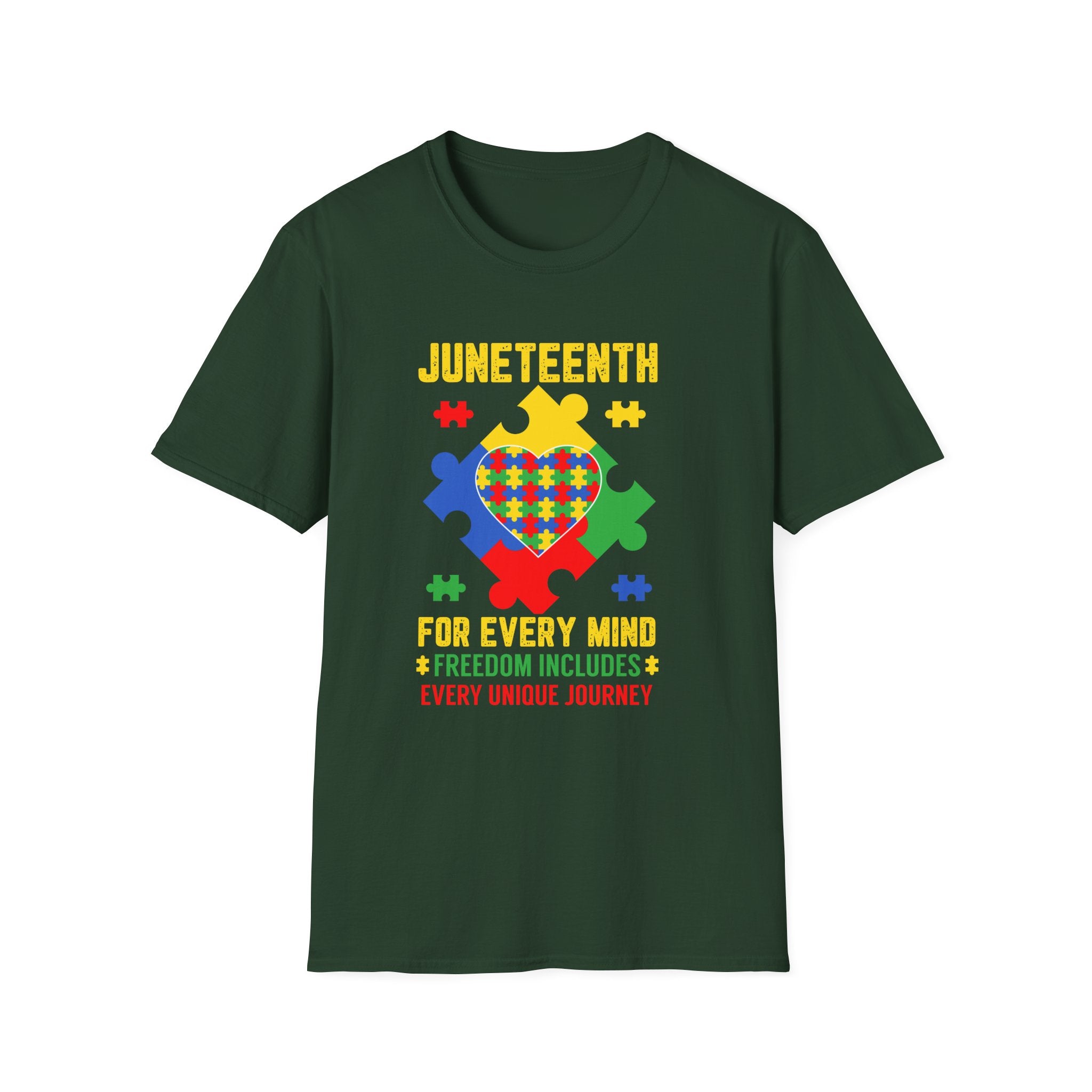 Juneteenth Autism Awareness , Adult T-Shirt