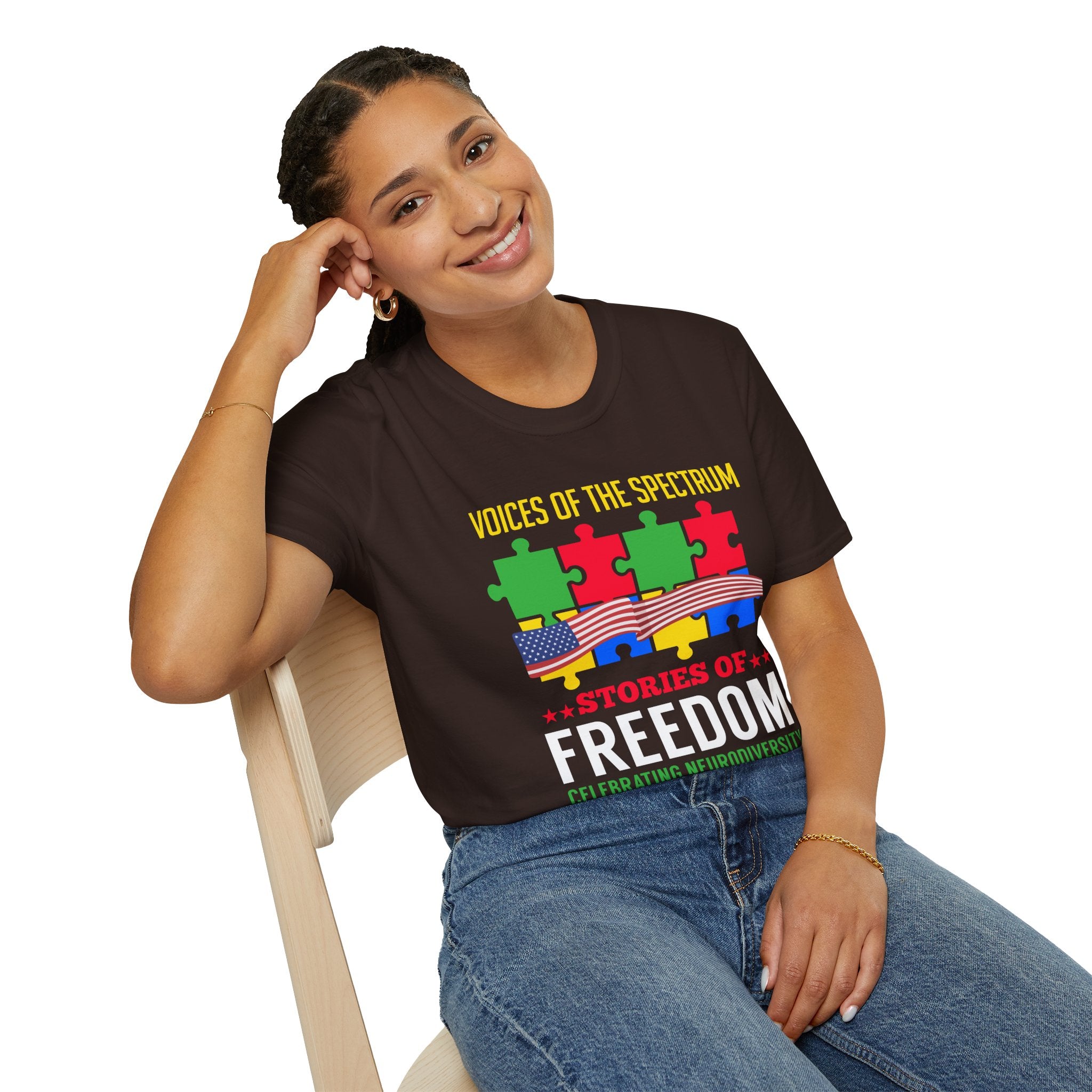 Voices of spectrum Autism Awareness , Adult T-Shirt