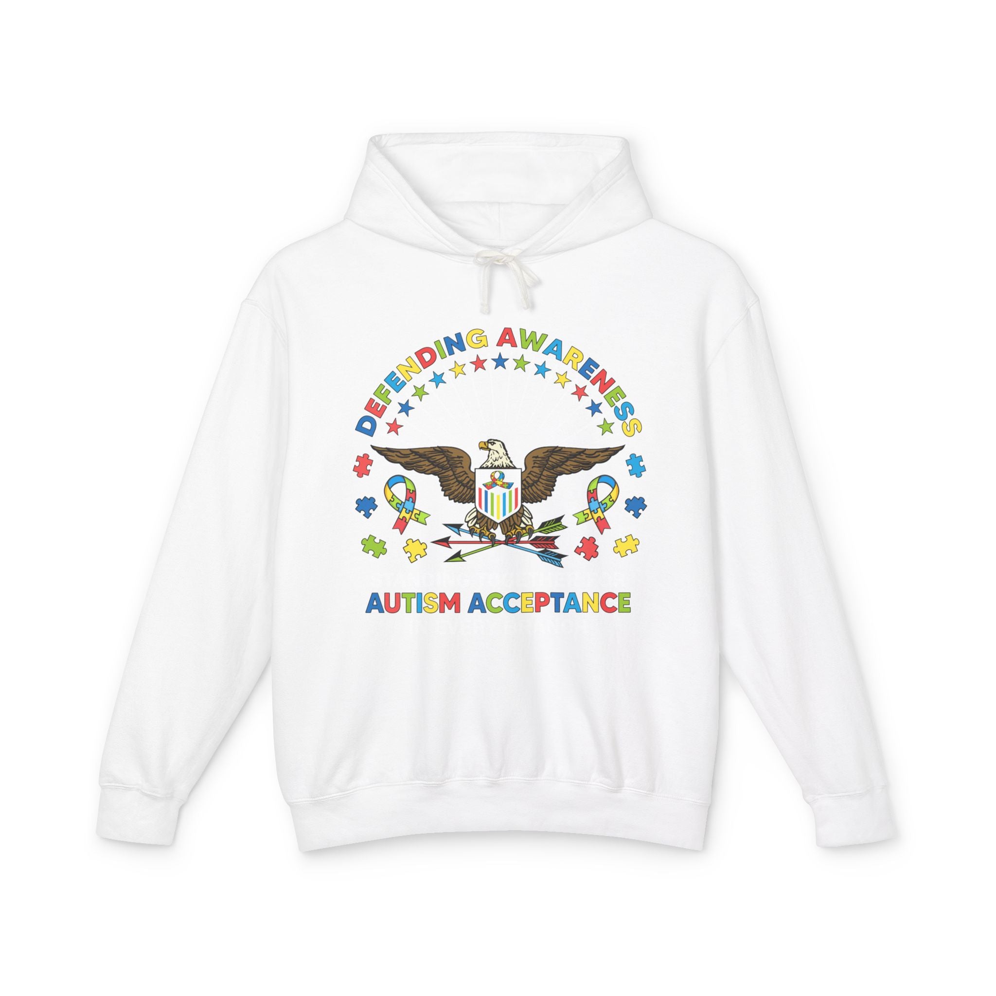 Defending Awareness, Autism Awareness Adult Hoodie