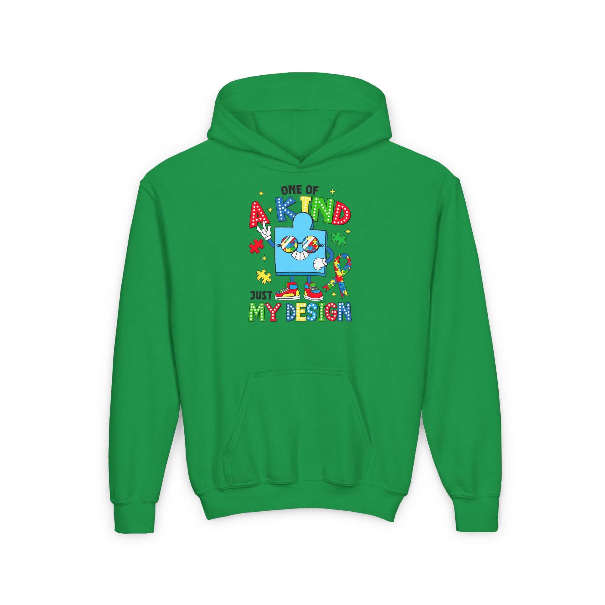 One of a Kind Just My Design, Autism Awareness Youth Hoodie