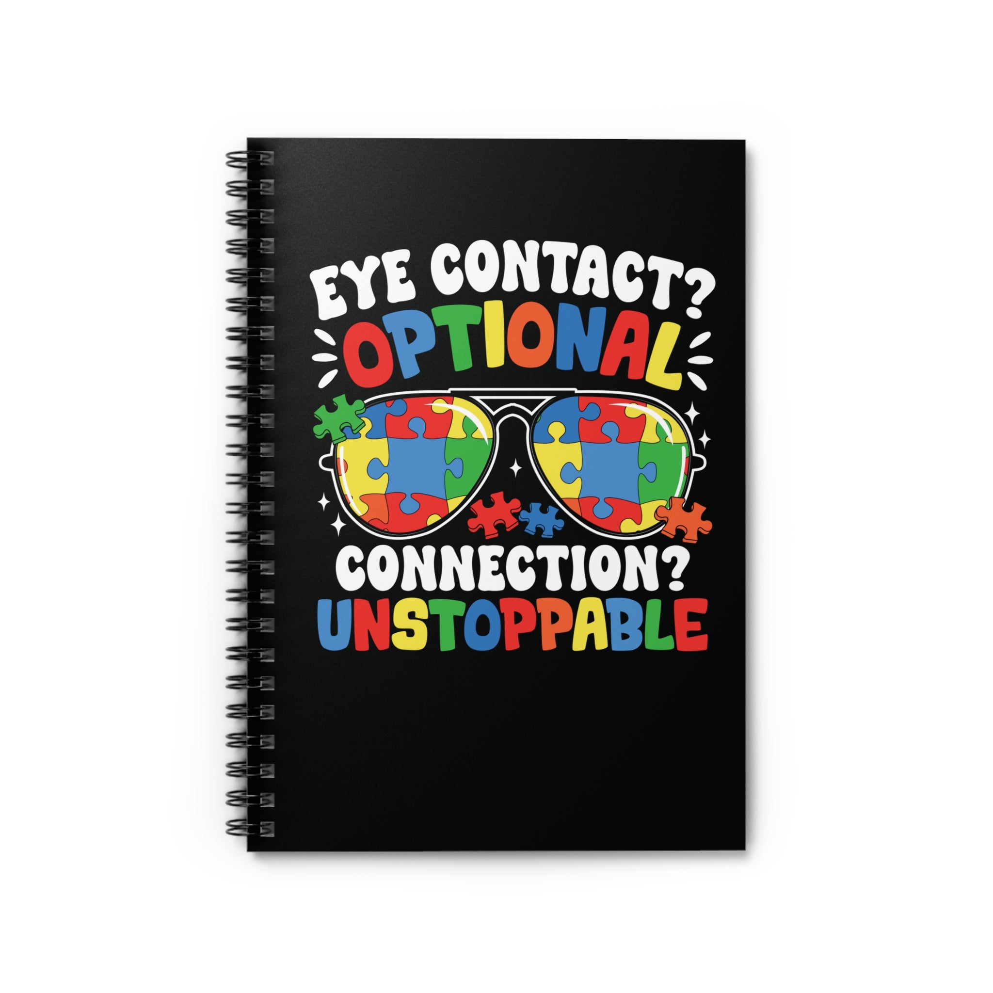 Eye Contact Spiral Notebook - Ruled Line