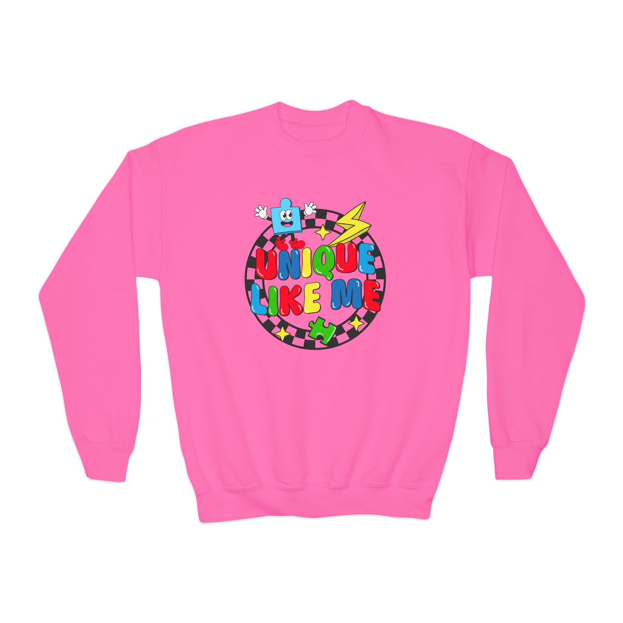 Unique Like Me, Youth Crewneck Sweatshirt