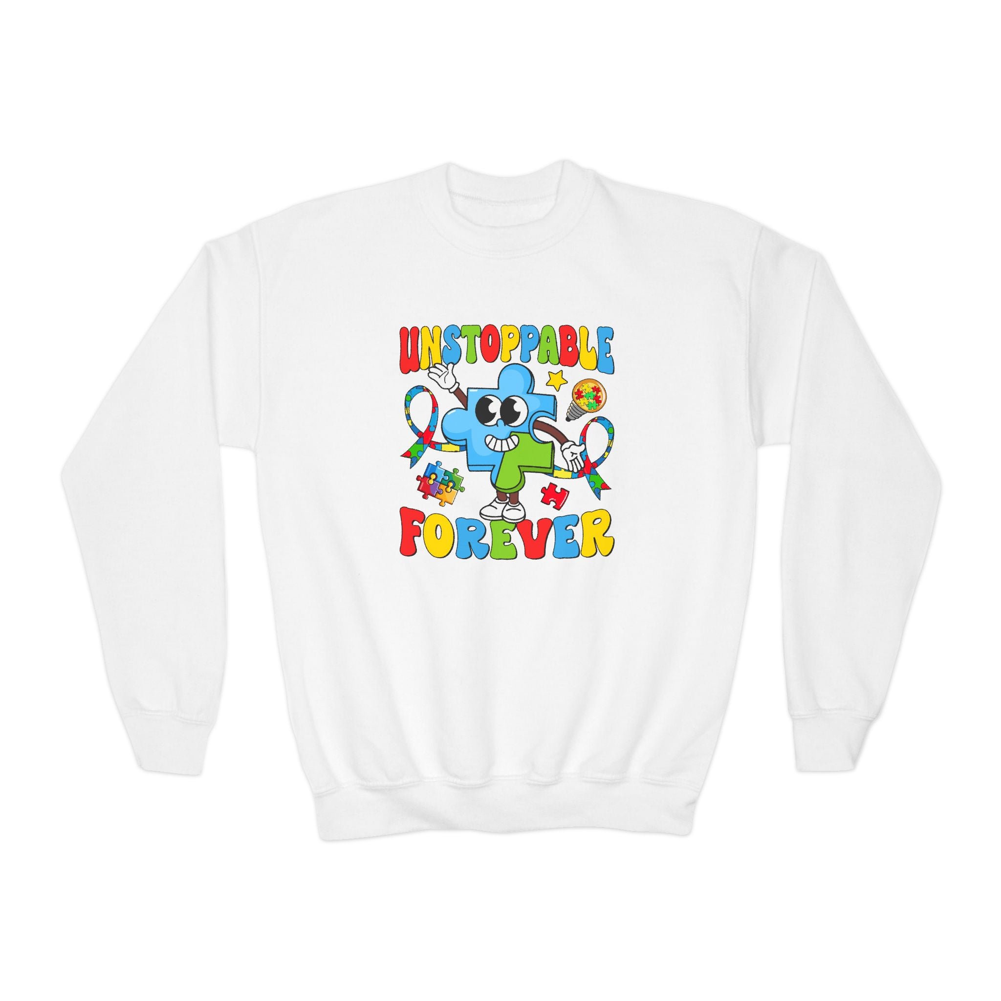 Unstoppable Forever, Youth Crewneck Sweatshirt