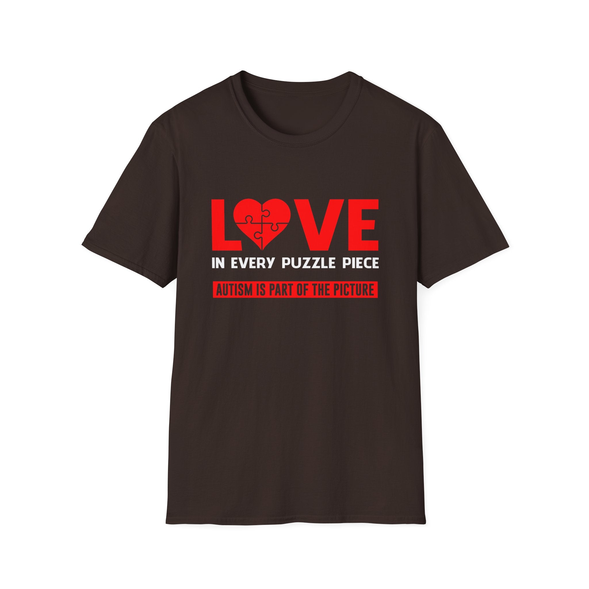 Love in every puzzle Autism Awareness , Adult T-Shirt