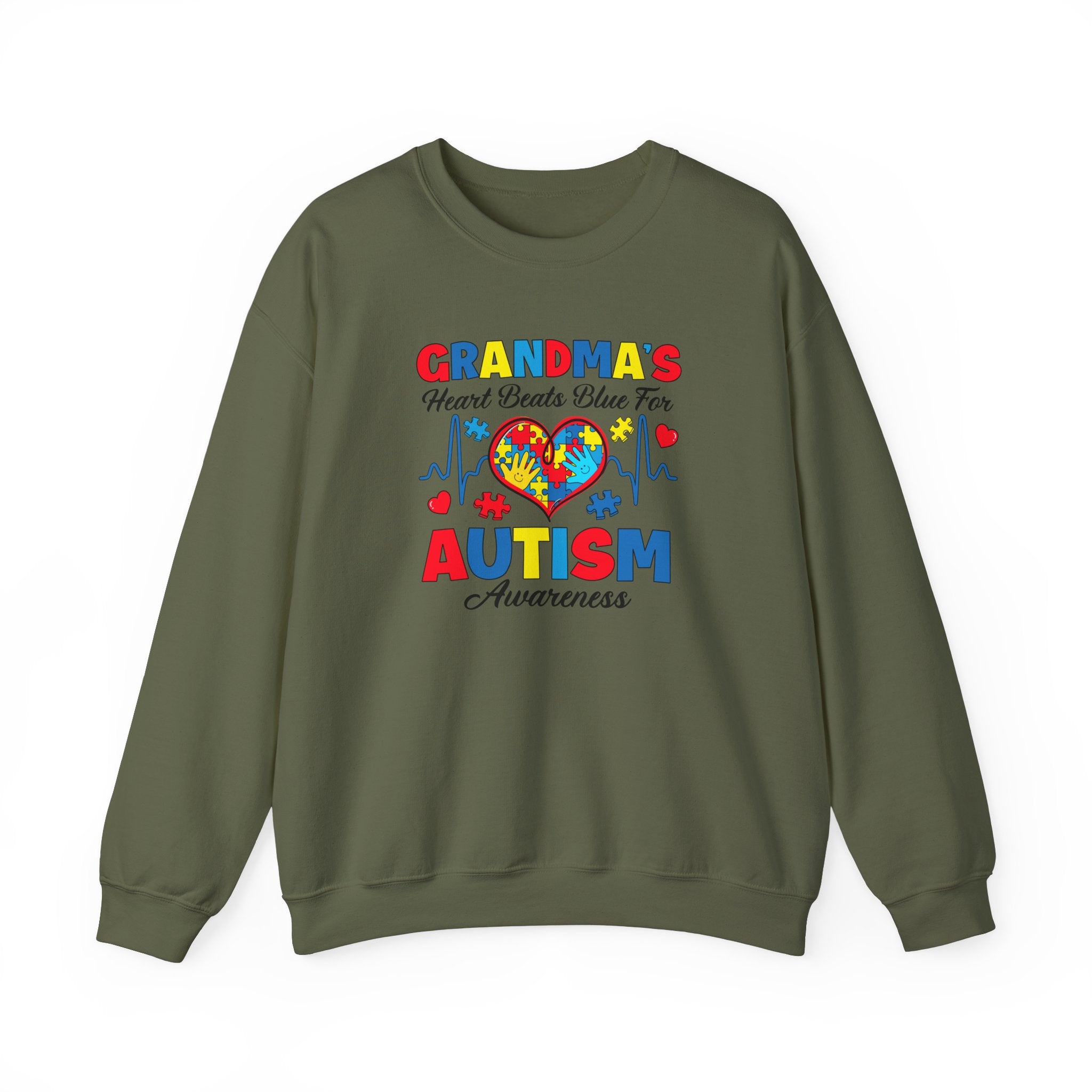 Grandma's Heart, Adult Crewneck Sweatshirt