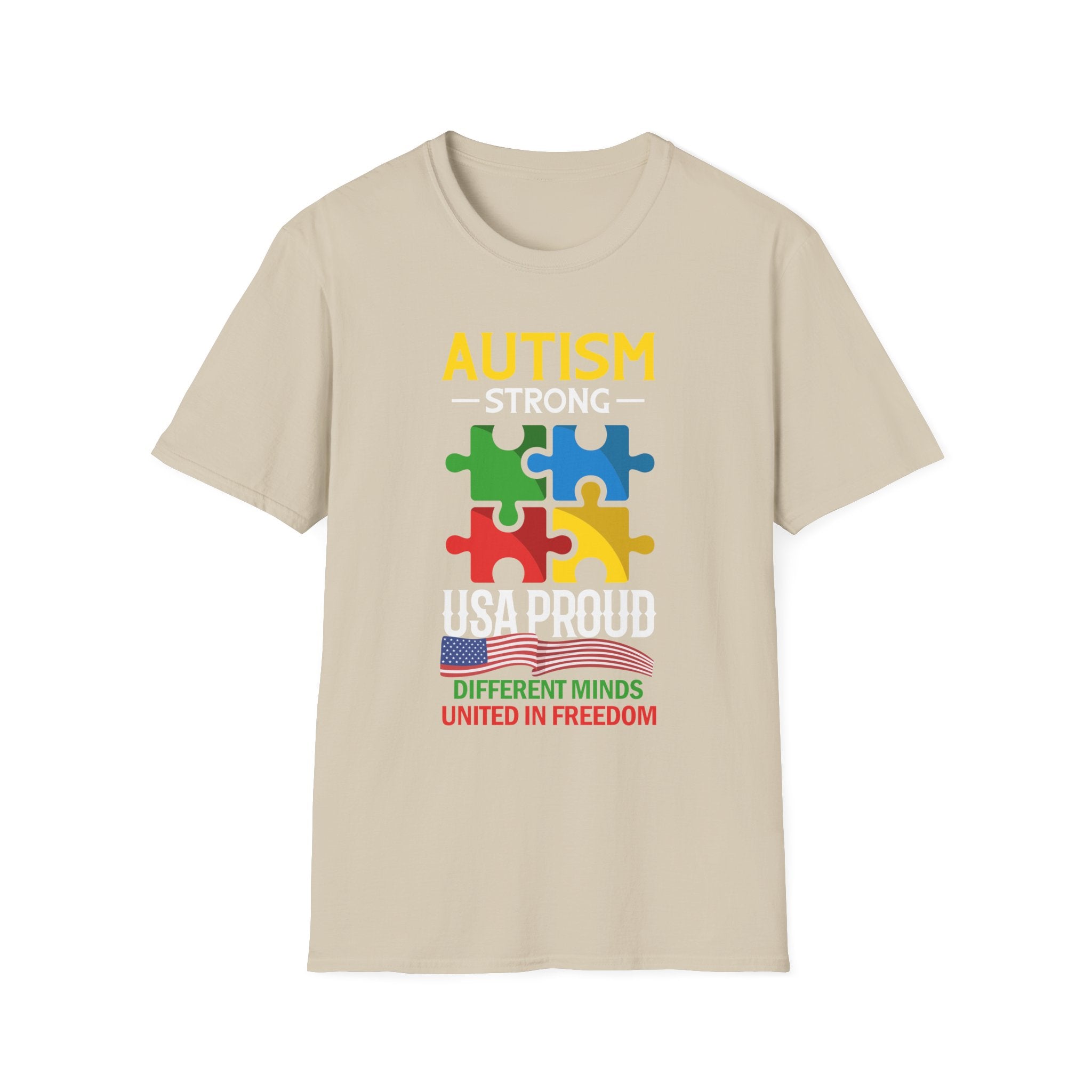 Autism Strong Autism Awareness , Adult T-Shirt