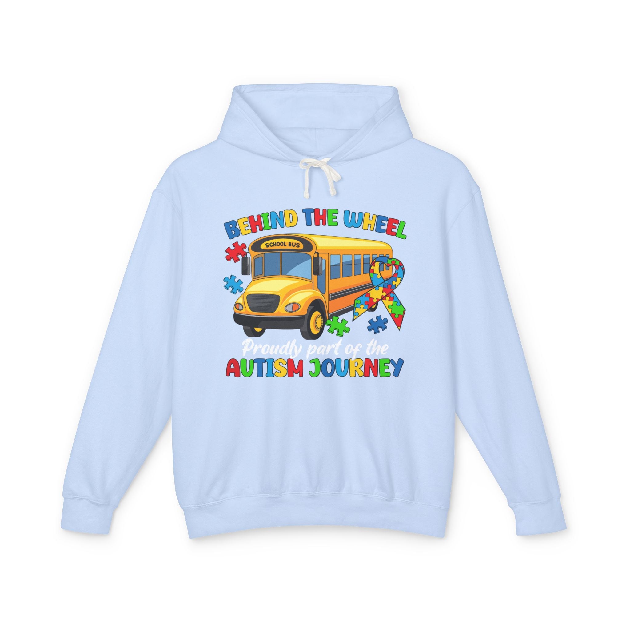 Behind the Wheel, Proudly Part of the Journey, Autism Awareness Adult Hoodie