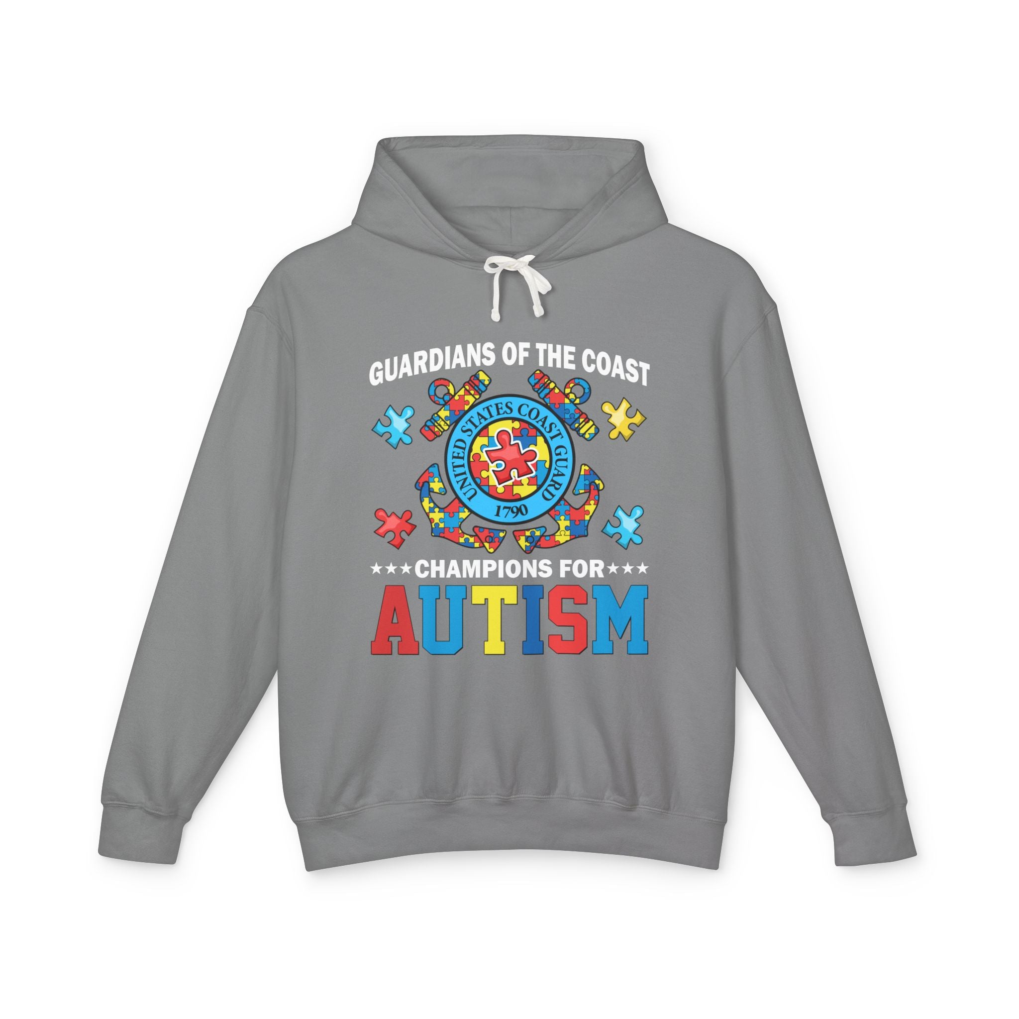 Guardian Of The Coast, Autism Awareness Adult Hoodie