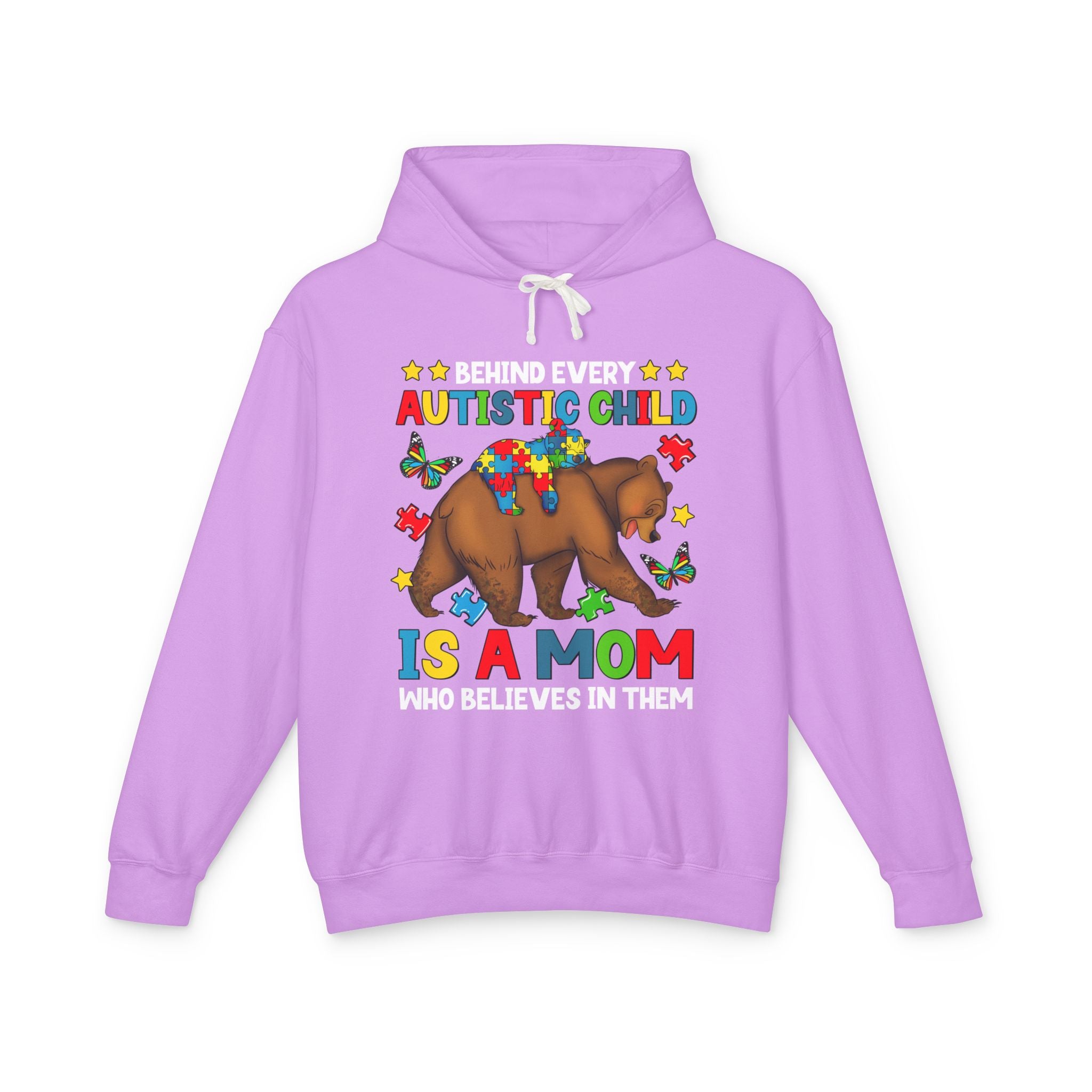 Behind Every Autistic Child, Autism Awareness Adult Hoodie