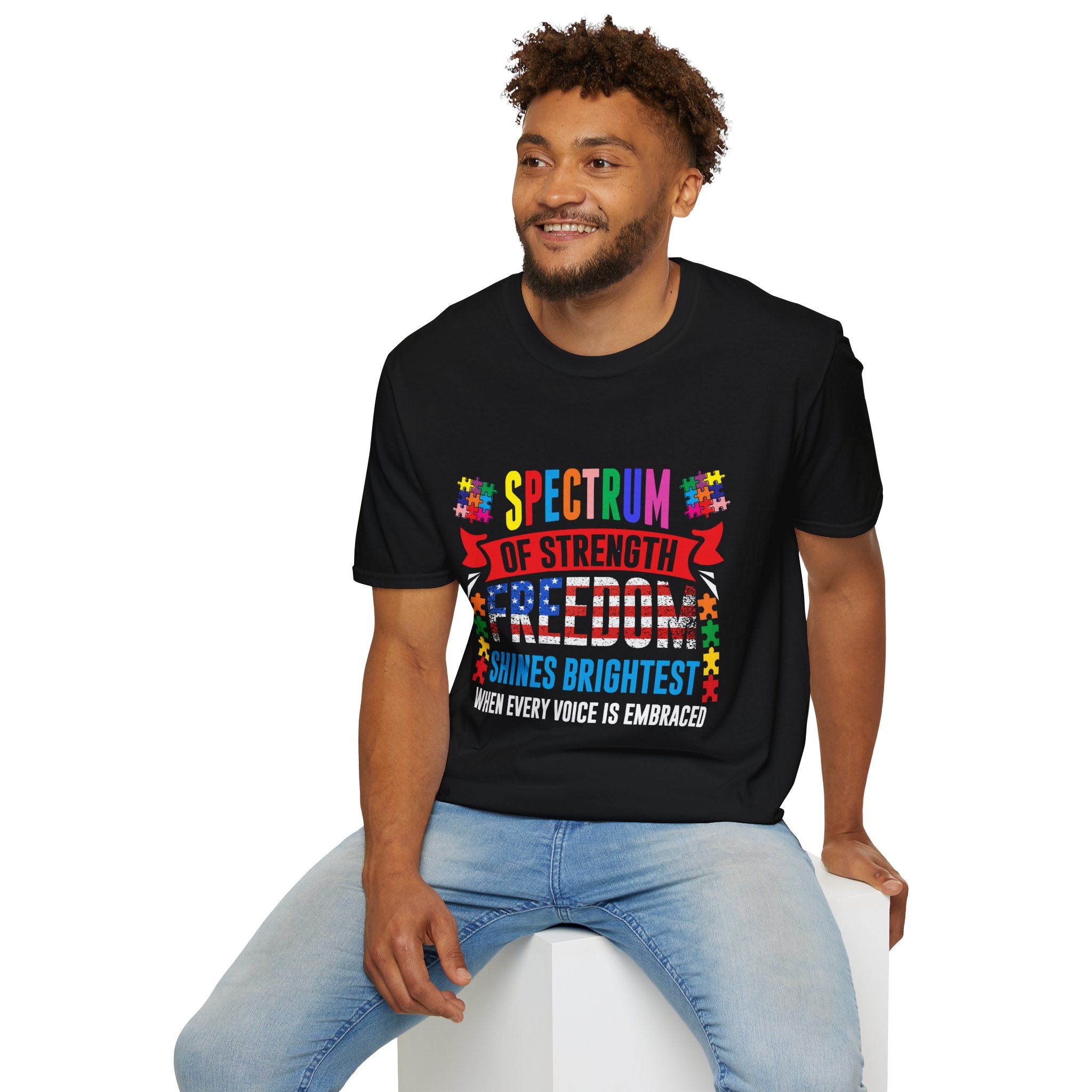 Spectrum of Strength Autism Awareness , Adult T-Shirt