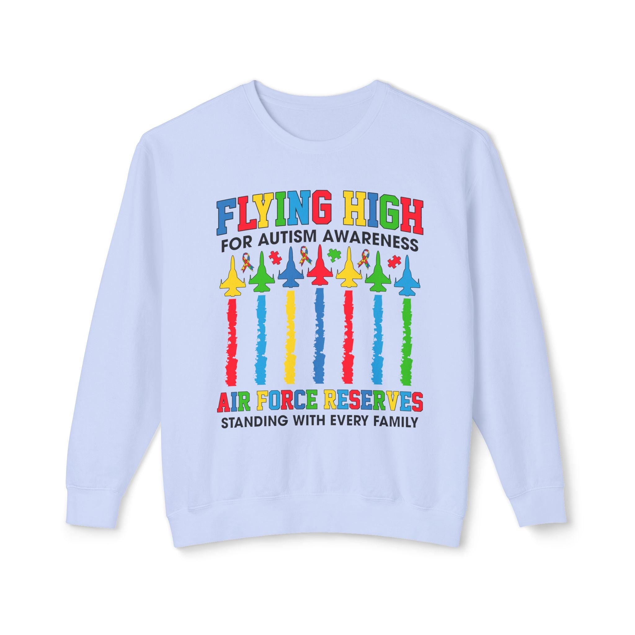 Air Force Autism Advocacy, Adult Unisex Crewneck Sweatshirt