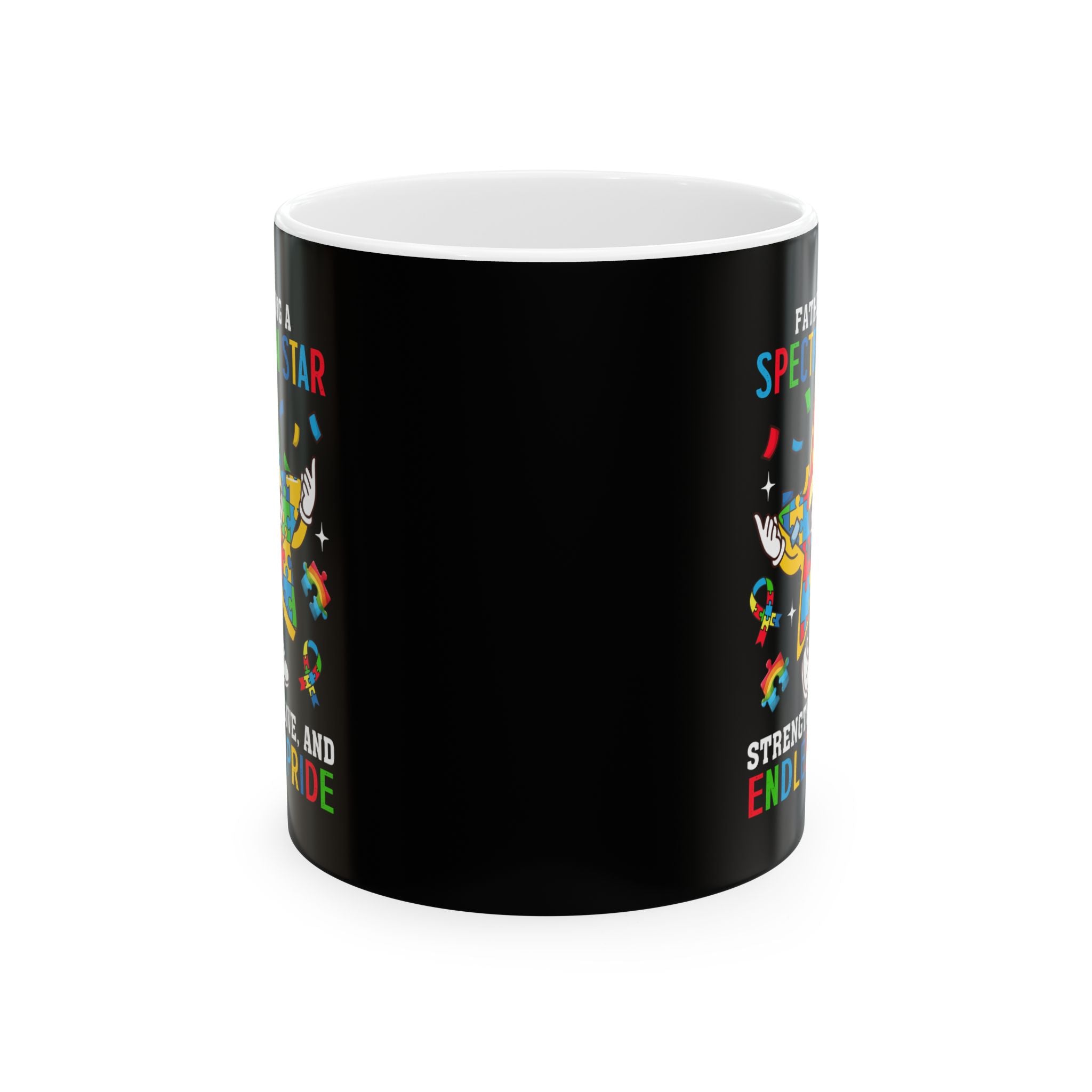 Fathering A Spectrum Star Austim Ceramic Mug