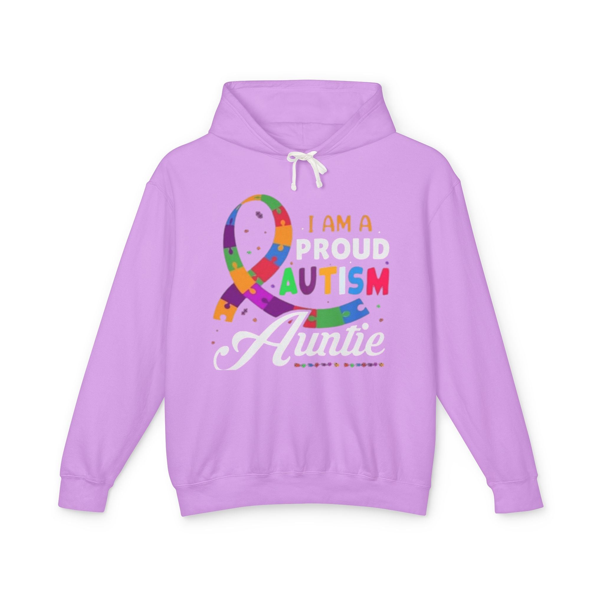 Proud Autism Auntie, Autism Awareness Adult Hoodie