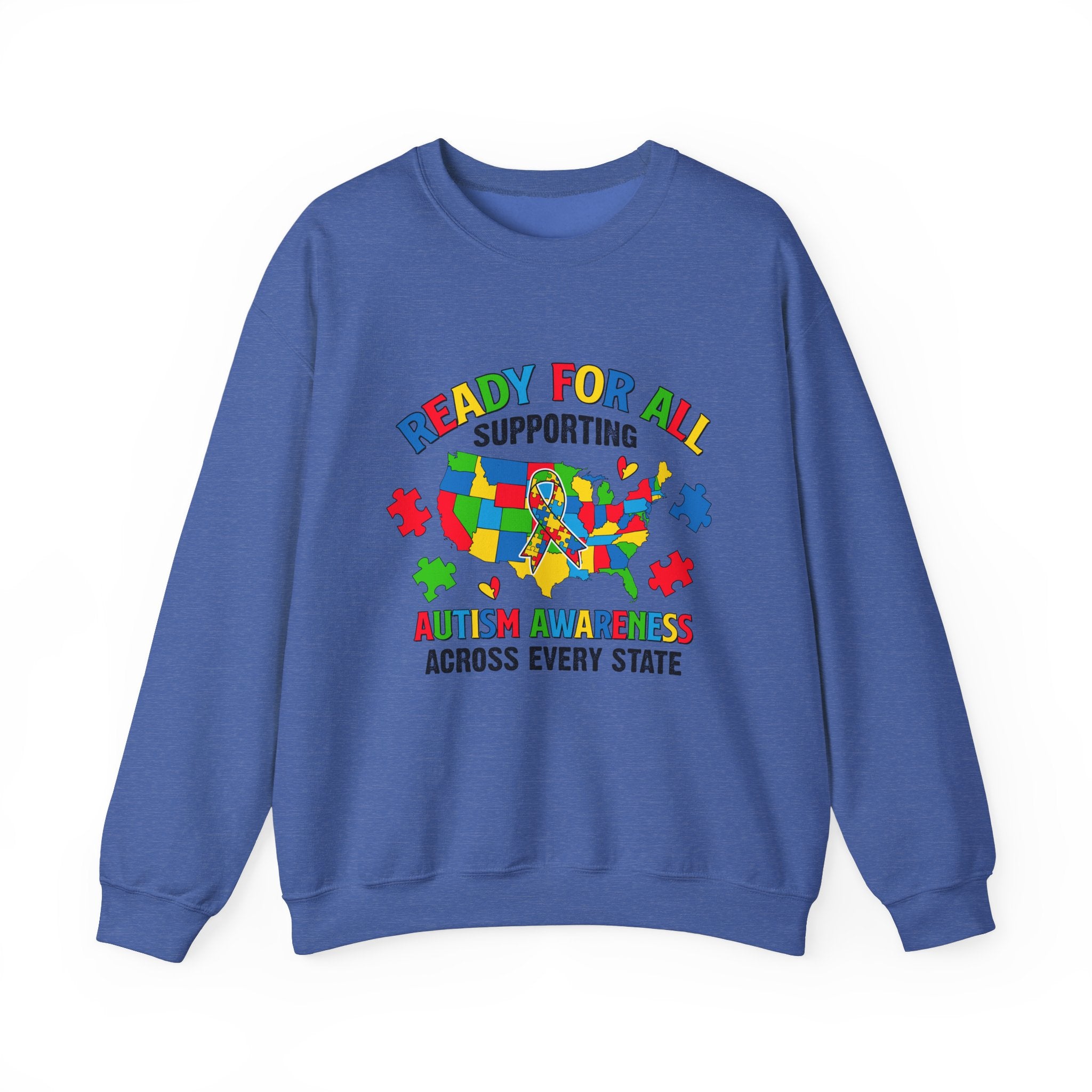 Ready for All, Autism Awareness Adult Sweatshirt