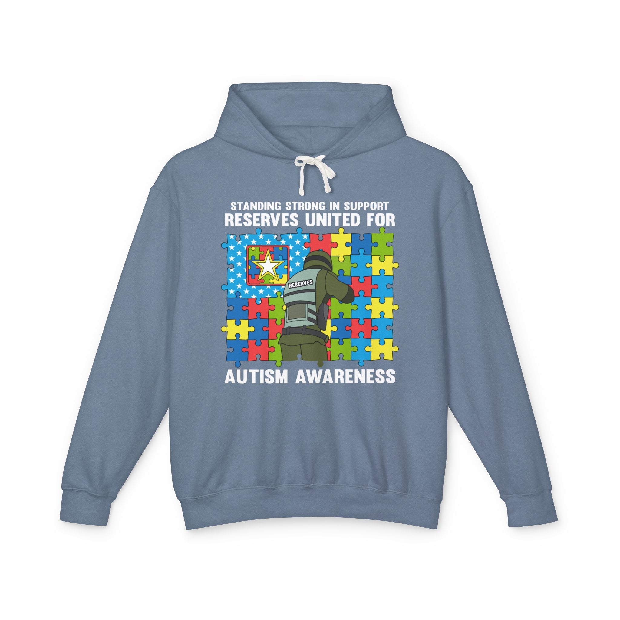 Standing Strong for Autism Awareness, Adult Unisex Hoodie