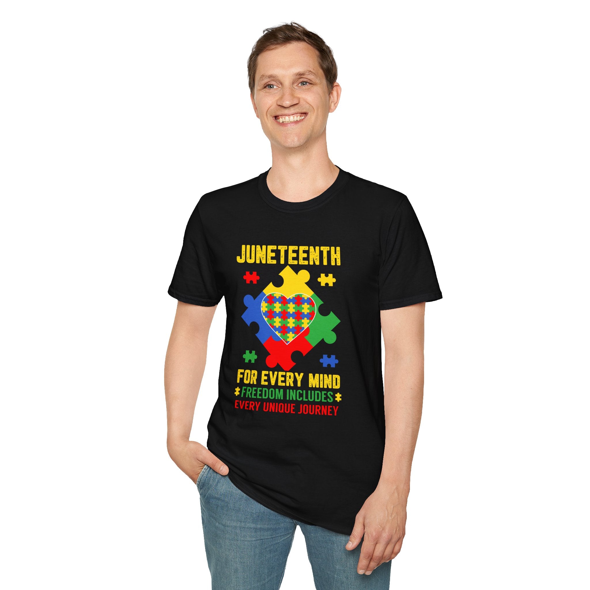 Juneteenth Autism Awareness , Adult T-Shirt