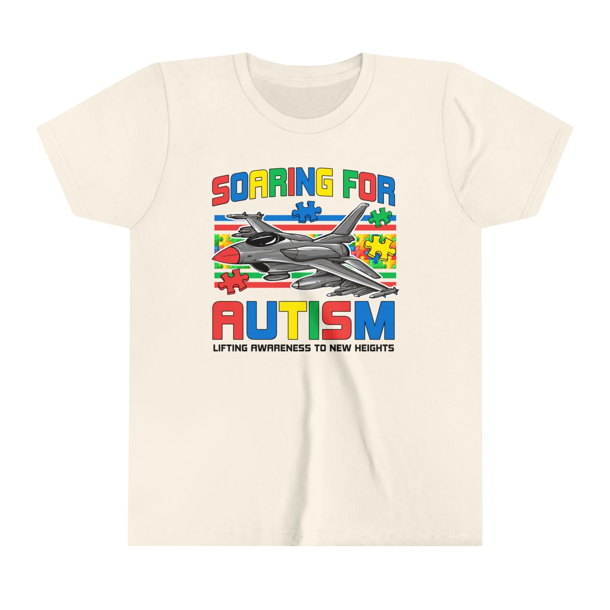 Soaring for Autism Awareness Children's T-Shirt | Airforce-Inspired Autism Support Tee