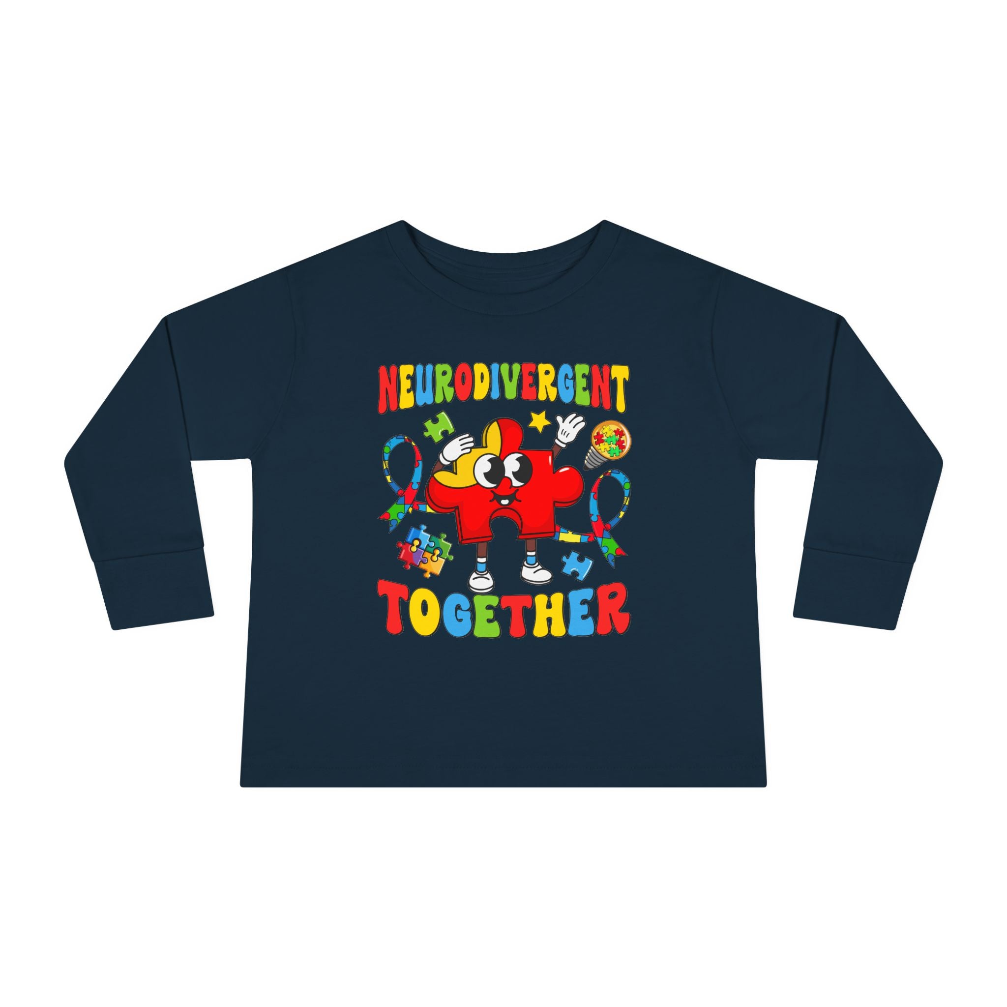 Neurodivergent Together, Autism Awareness, Toddler Long Sleeve Tee