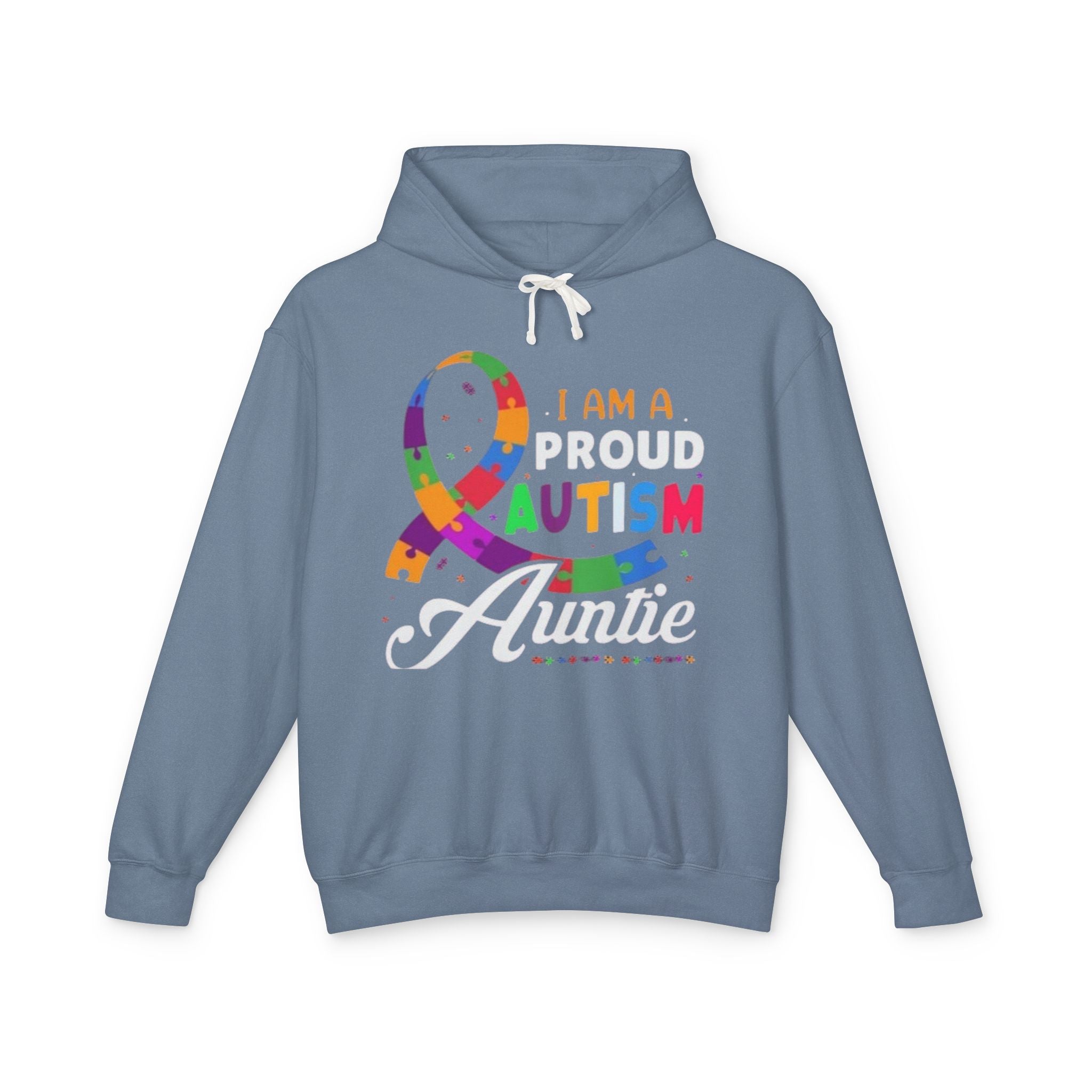 Proud Autism Auntie, Autism Awareness Adult Hoodie