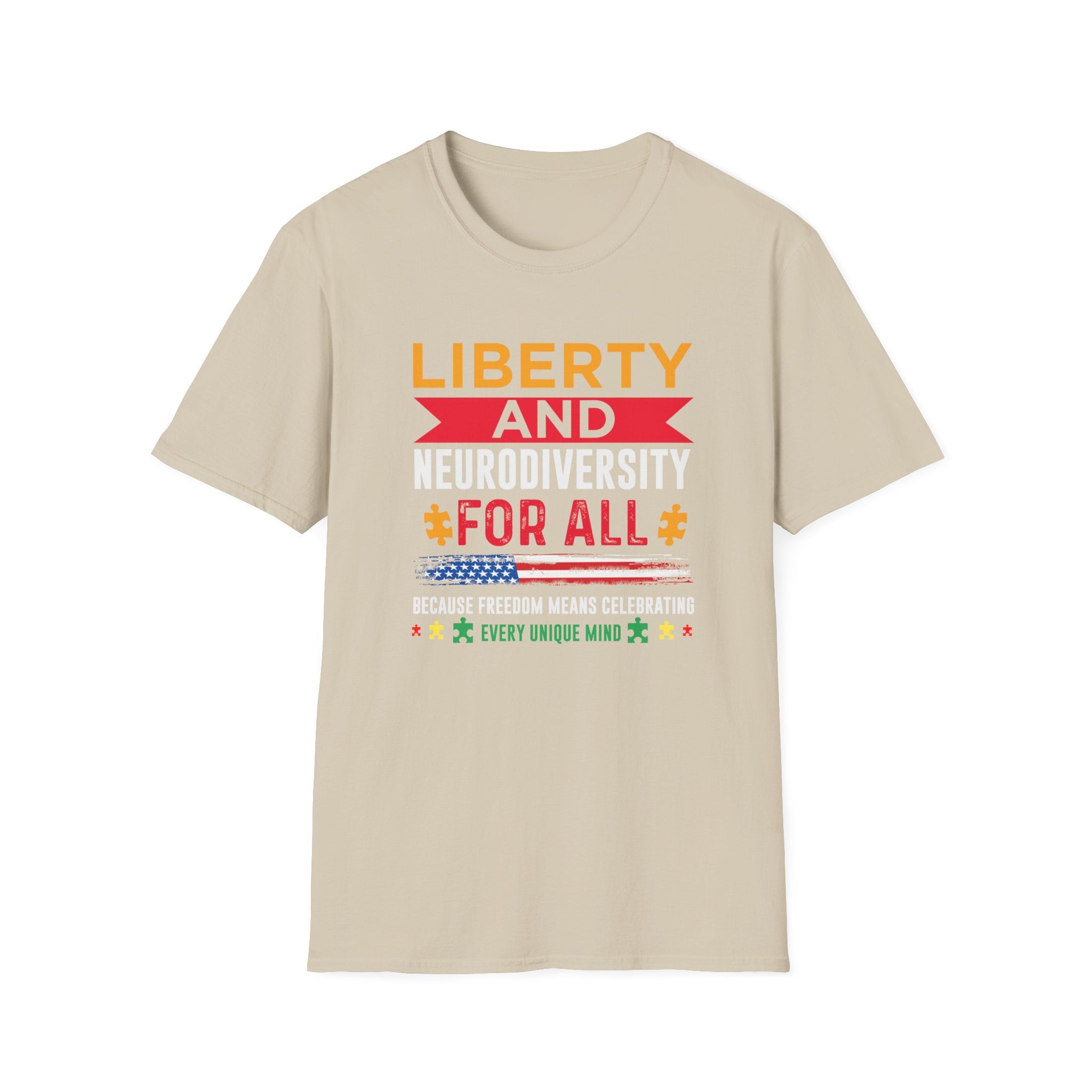 Liberty and Neurodiversity Autism Awareness , Adult T-Shirt